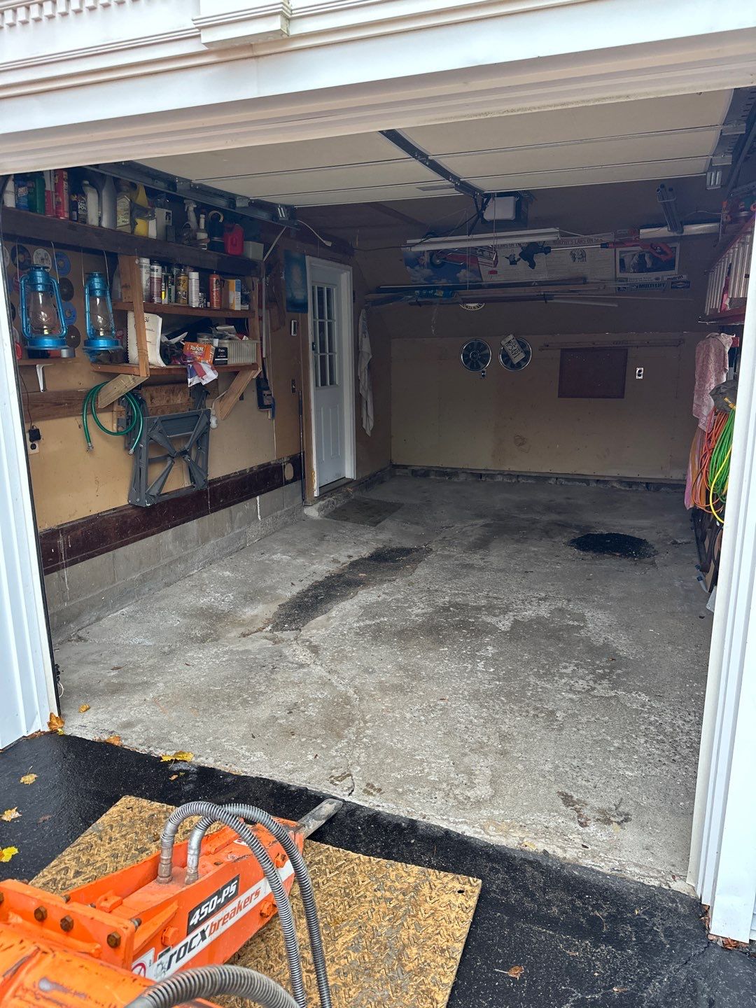 Concrete garage floor replacement   by NG Masonry & Construction LLC