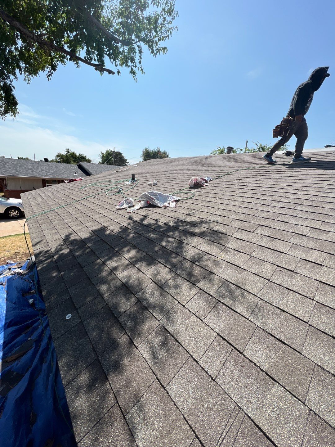 Residential Roofing Installation using GAF Natural Shadow  by A & H Roofing and Contracting