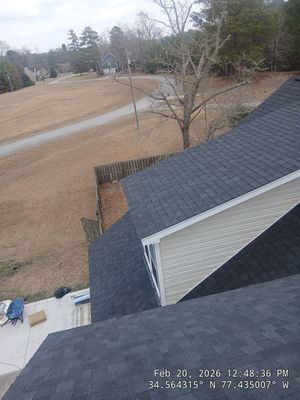 Sneads Ferry FORTIFIED Roof Replacement with Charcoal Black Landmark Shingles