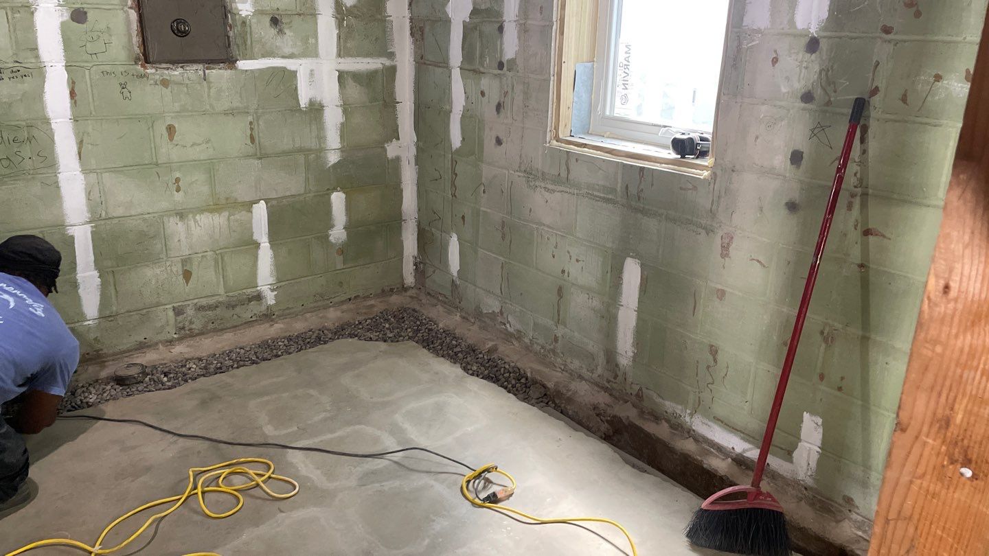 Interior Drain Tile & Wall Drainage in Southwest Minneapolis by Waterproofing Northeast