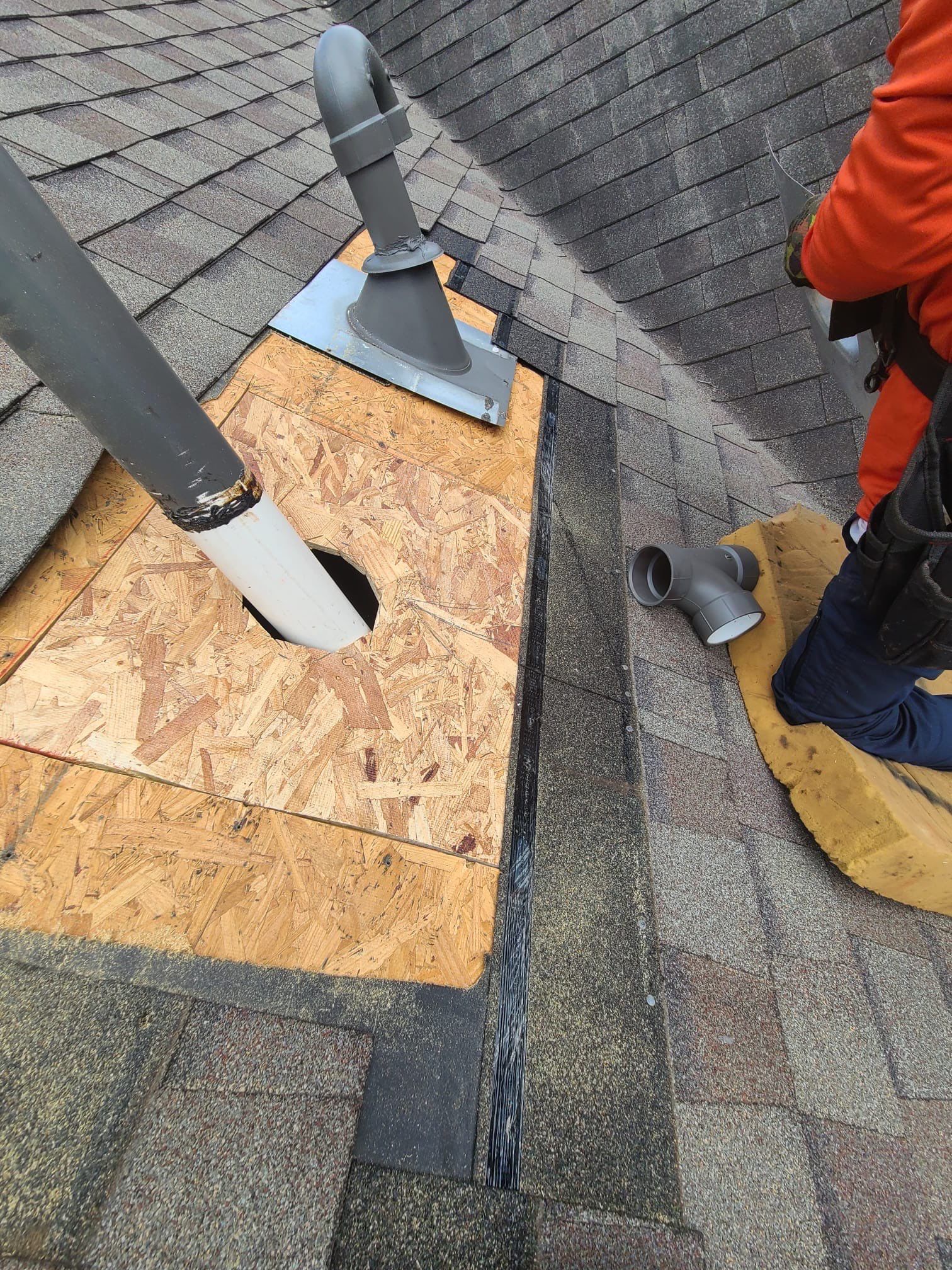 Hail Damage using Owen's Corning Duration (Lifetime) Shingles by Roof Repair Company