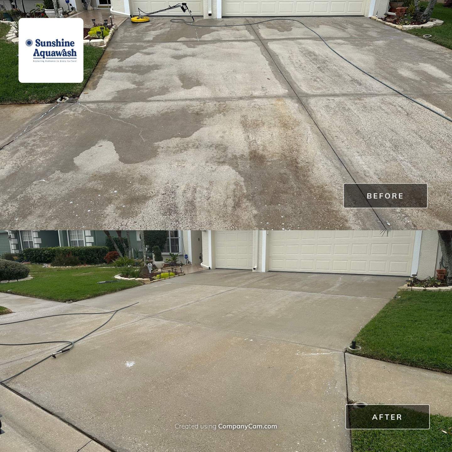 Driveway Cleaning and Rust Treatment - Fairways at Imperial Lakes, Palmetto, FL | Sunshine AquaWash by Sunshine AquaWash