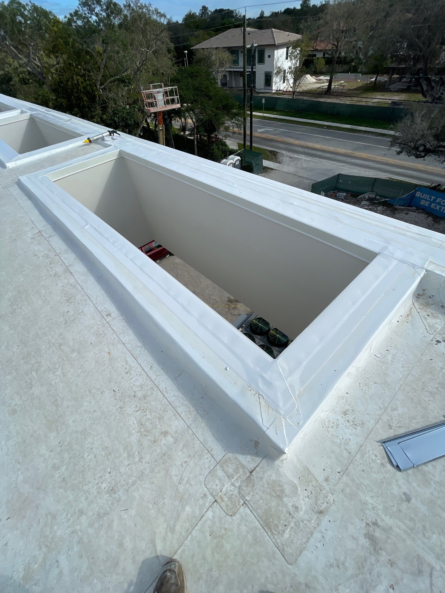 Commercial TPO Membrane Roof Installation at Pinecrest Educational Facility by AJF ROOFING INC