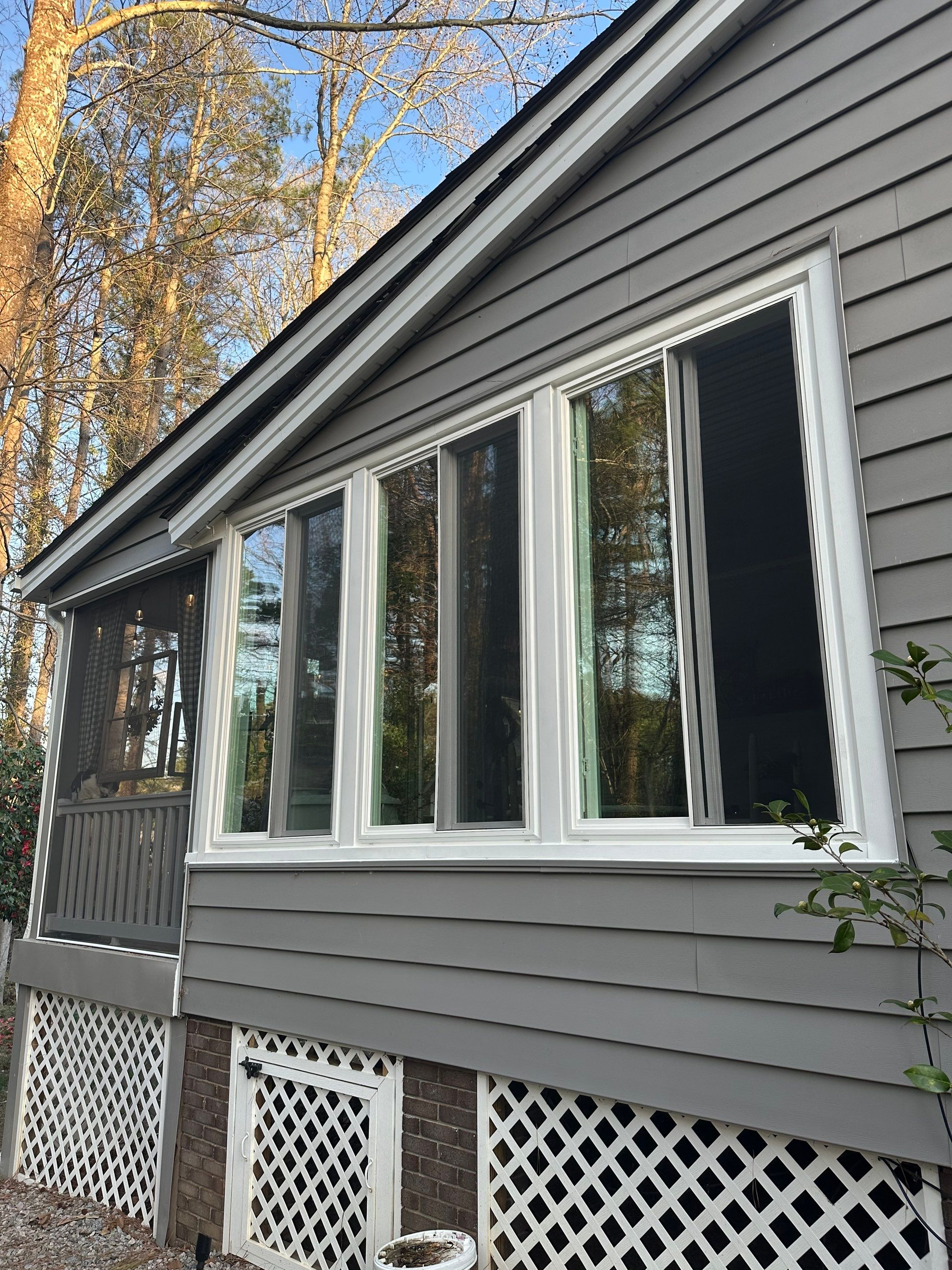 Nashville Window and Door Replacement Featuring Rain Glass Entry Door by The Remodeling Company