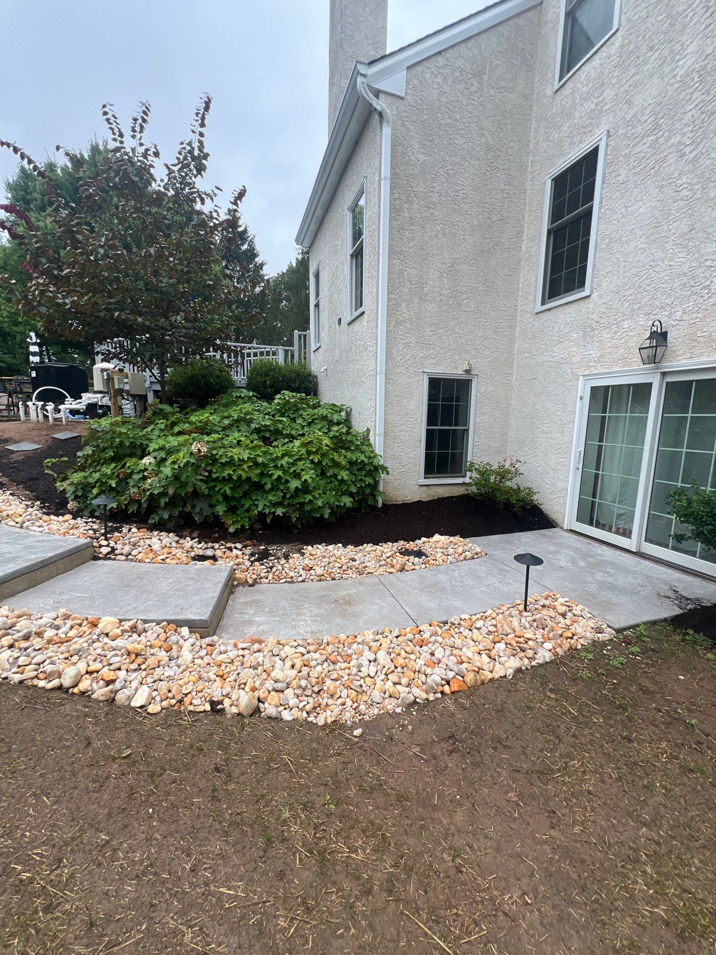Stamped Concrete Pool Deck  by Architectural Concrete Design