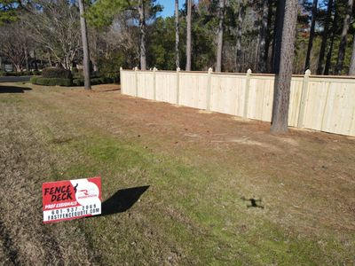 6ft Treated Pine Good Neighbor Fence French Gothic Posts