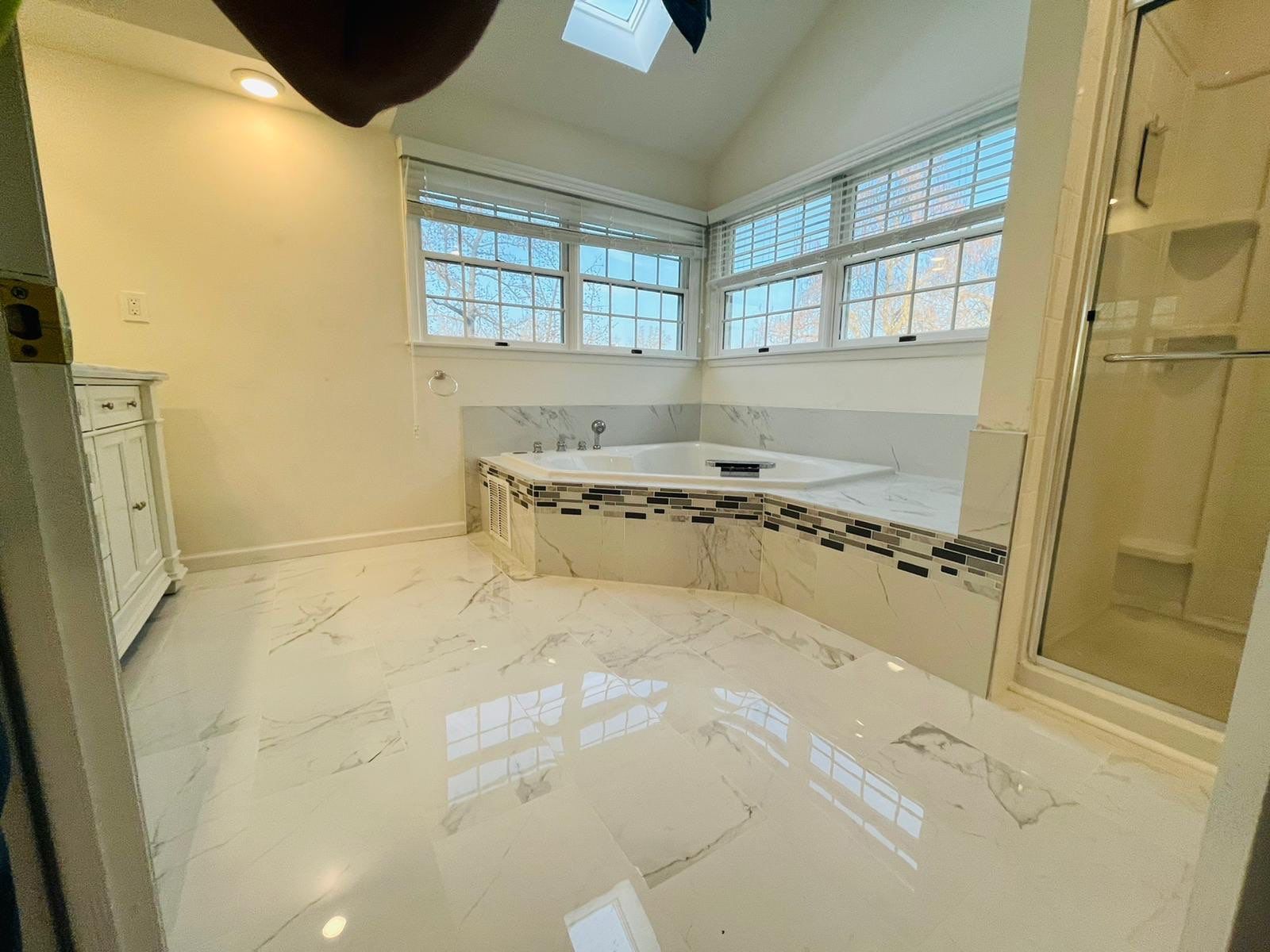 Bathroom Remodel using Tile by Home Concepts Construction