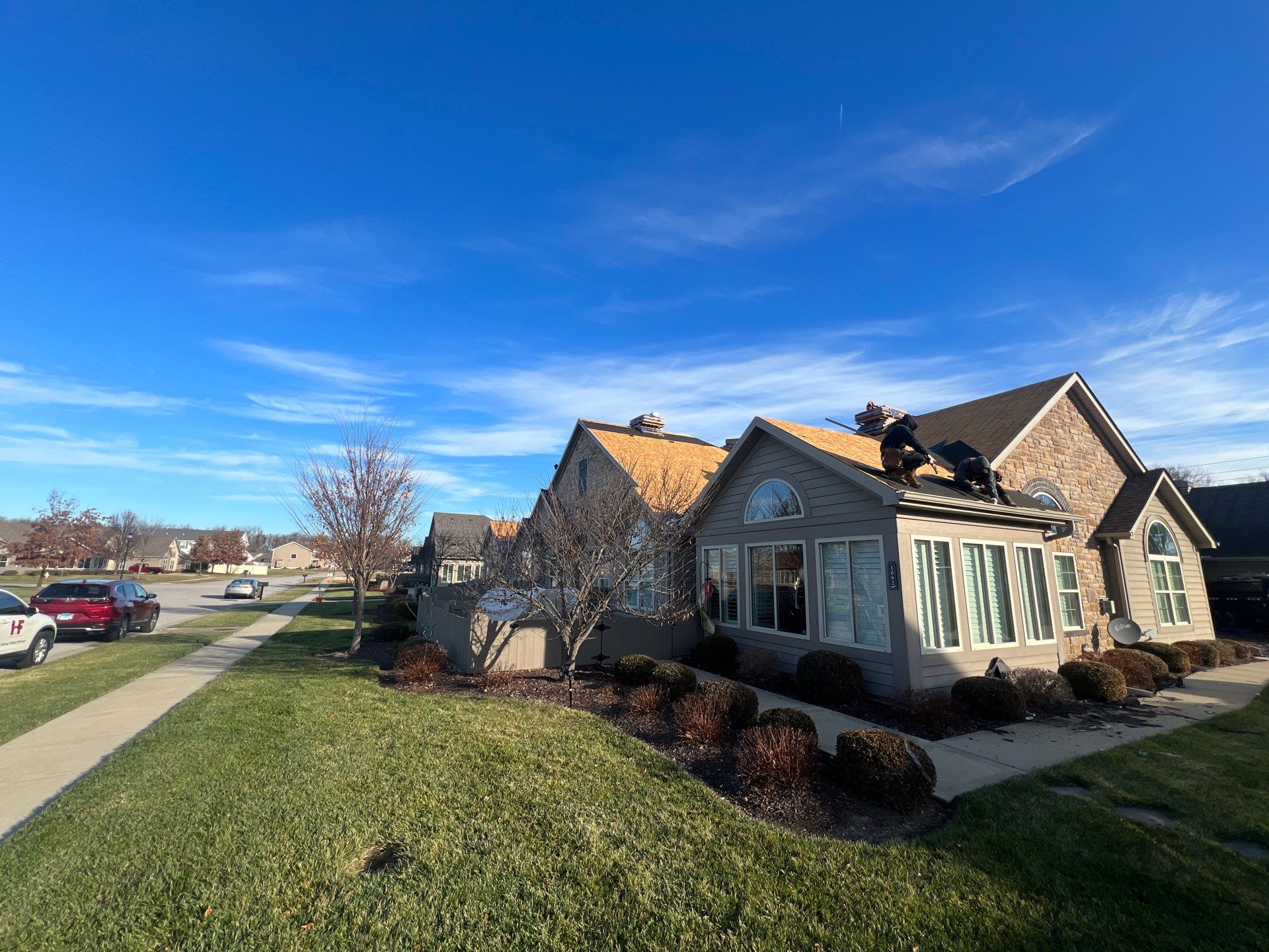Installation of New Roof by H&F Exteriors