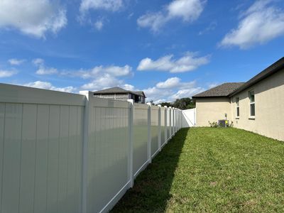 Vinyl Fence Installation using 6Ft White Vinyl Privacy Fence