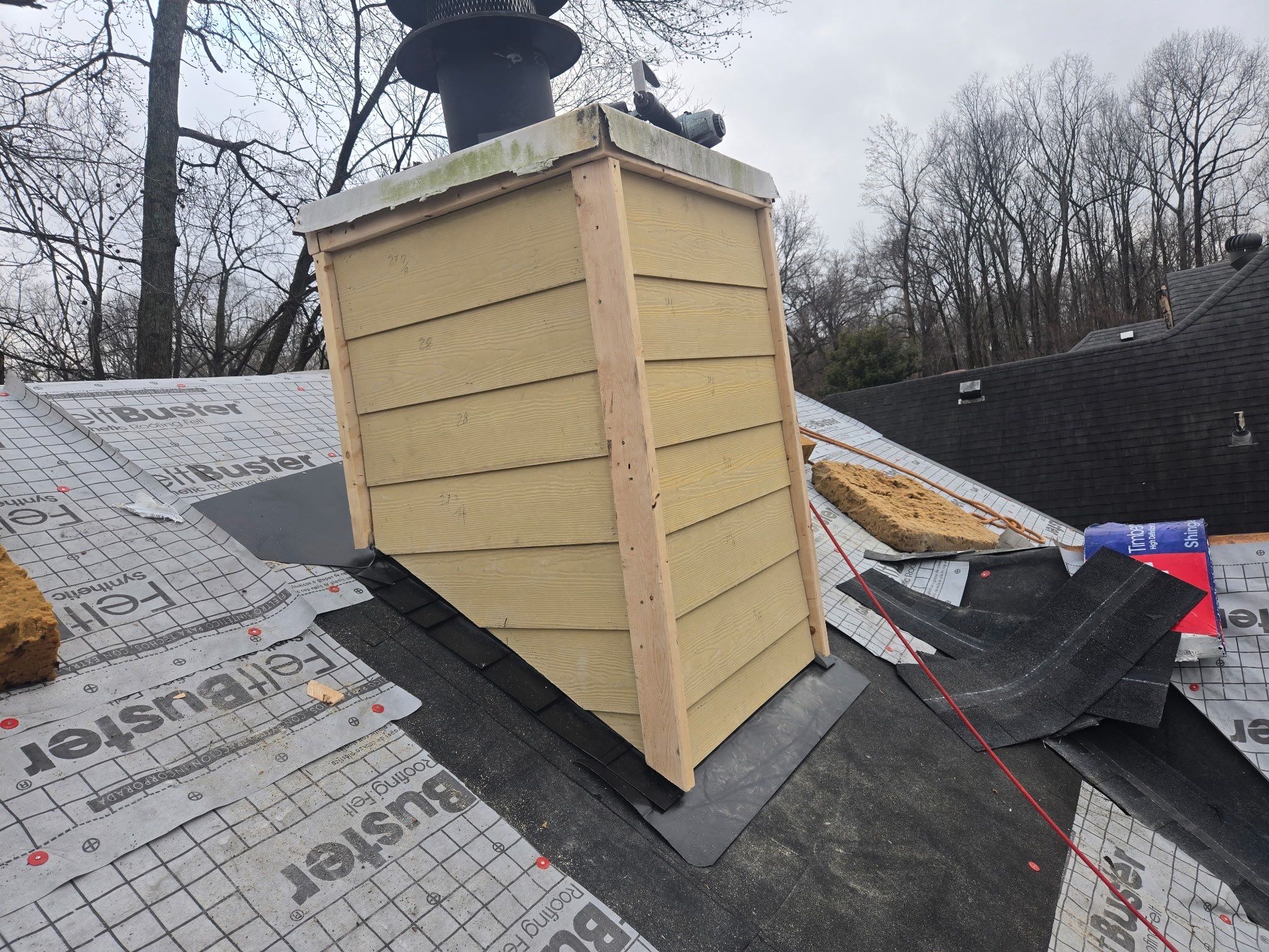 Asphalt Shingle Roof Replacement and Decking Repair in Bartlett by Revival Roofing Services