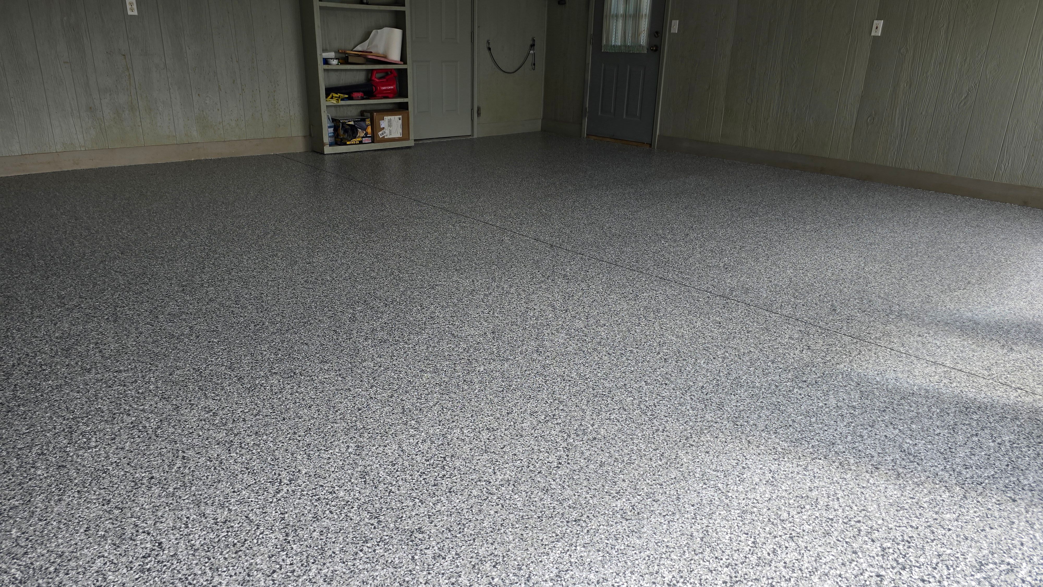 Garage using Gravel by Elite Floor Solutions