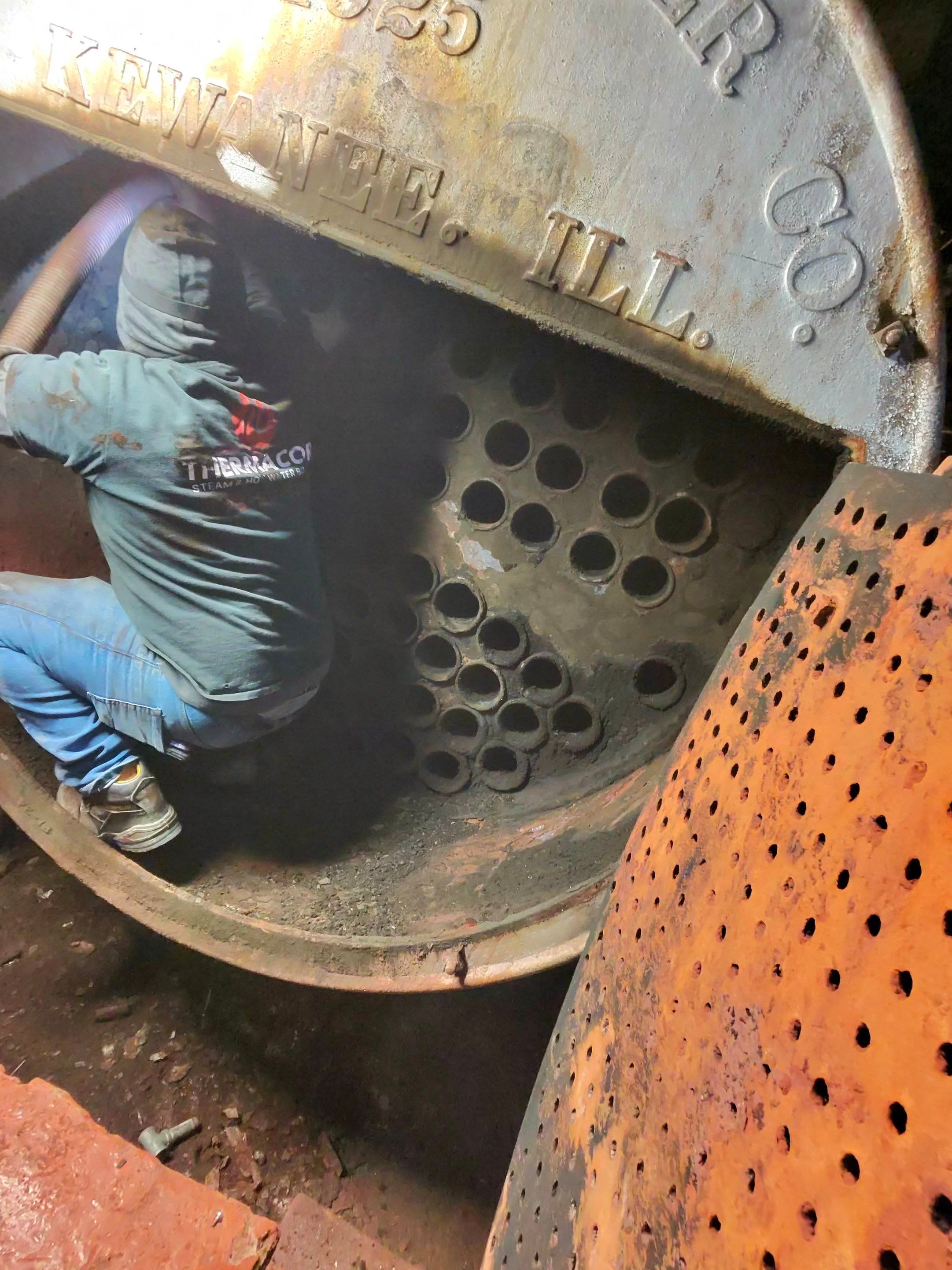 Boiler Cleaning & Flue Rebuild by Thermacore