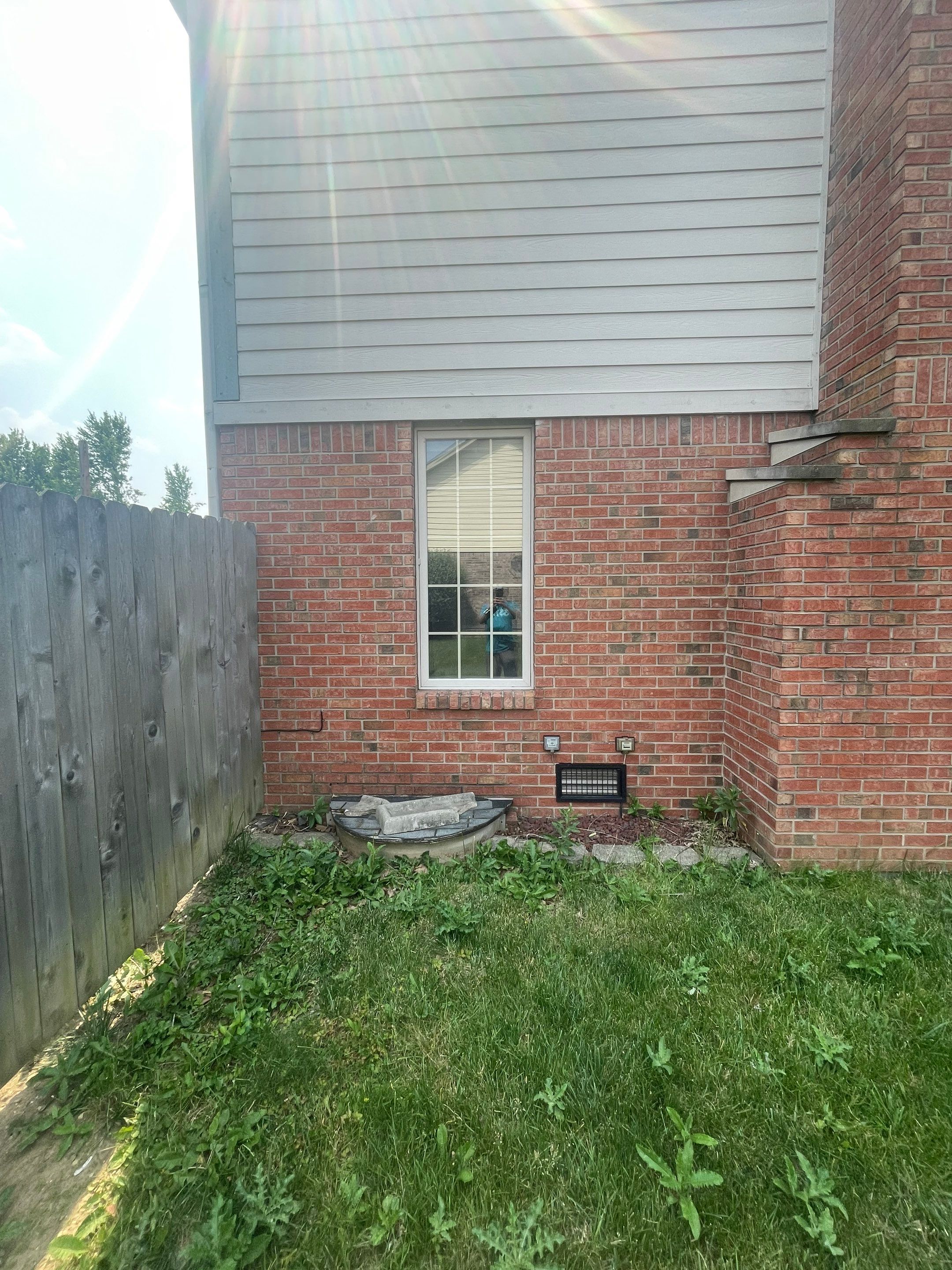 Tornado damage in Whiteland. Roof replacement, James Hardie siding, exterior paint, gutters, windows, doors by 317 Roofing & Restorations