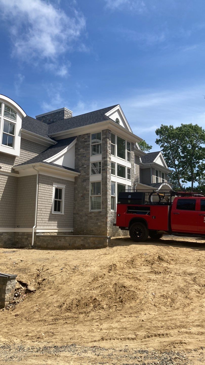 Gutter Installation using 6" Half Round Aluminum Gutter in New Seabury, MA by Gutter Pro Enterprises
