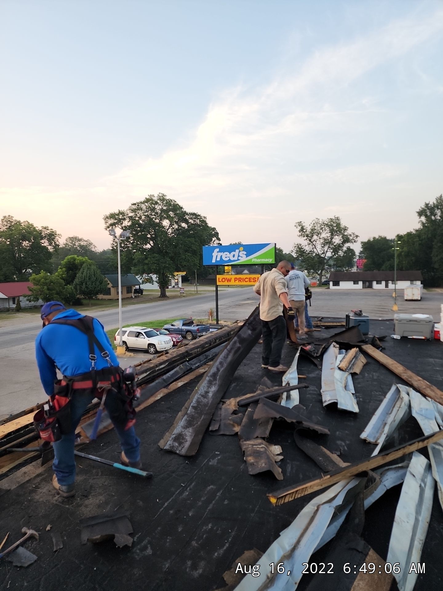 Commercial Roofing Installation using 50 mil PVC by Hostetler Roofing