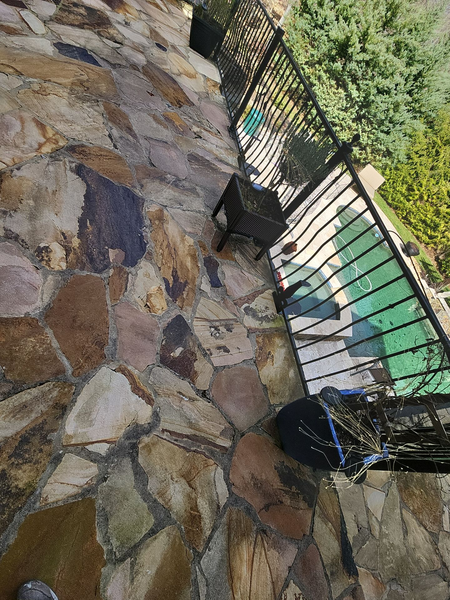 travertine  using Concrete Sealant by DuraSeal