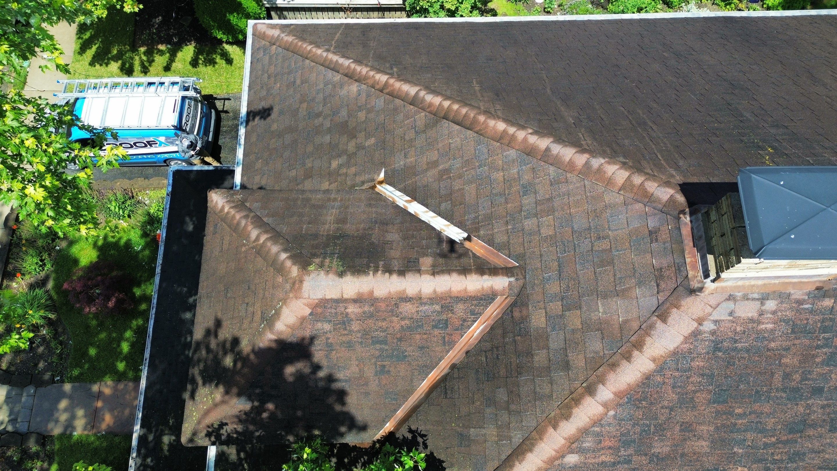 Residential Roofing Installation using Timberline UHDZ Shingles - Appalachian Sky by RoofX 