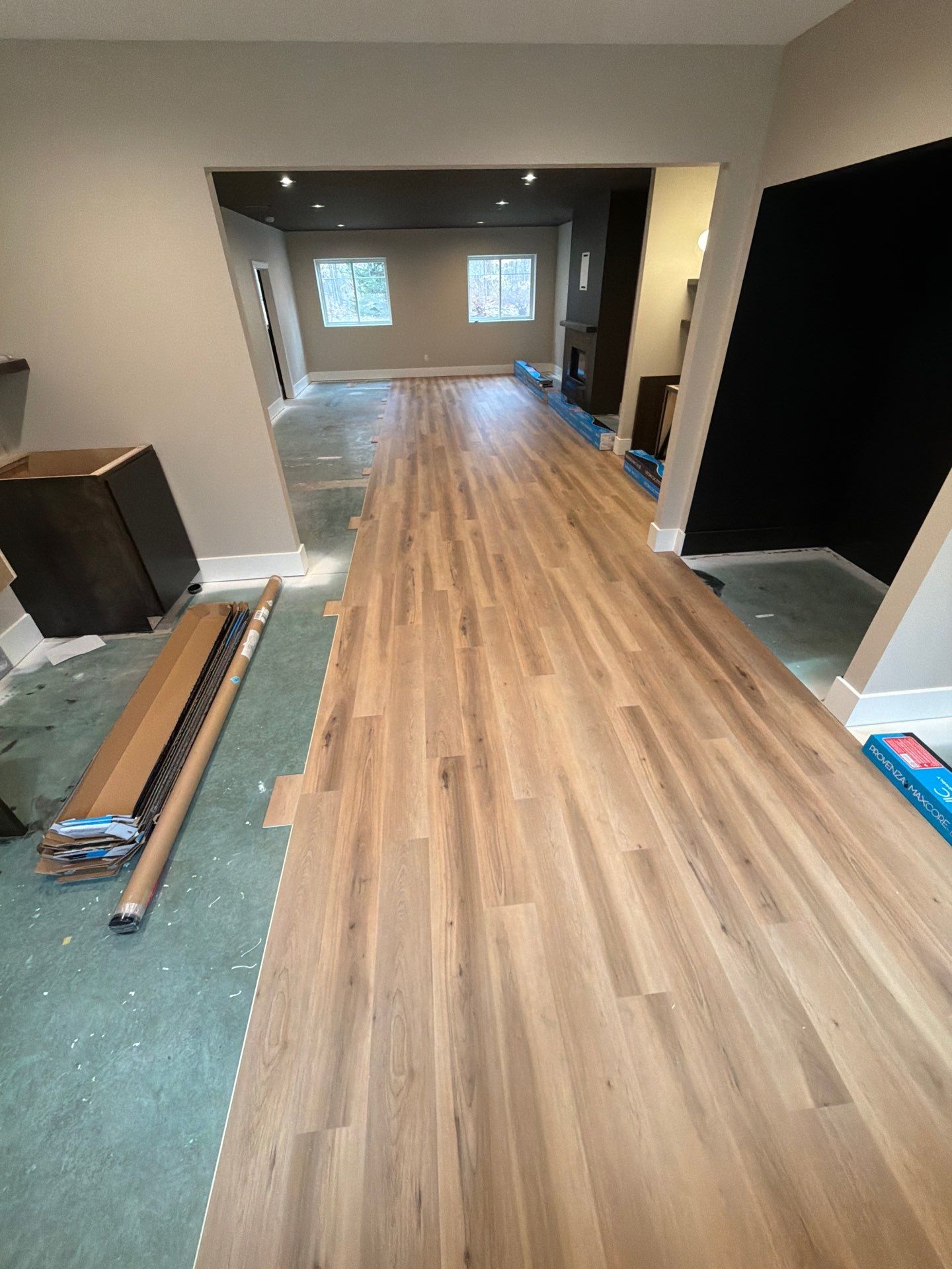 LVP Install on Gorgeous Lower Level by RTBaldwin Hardwood Floors
