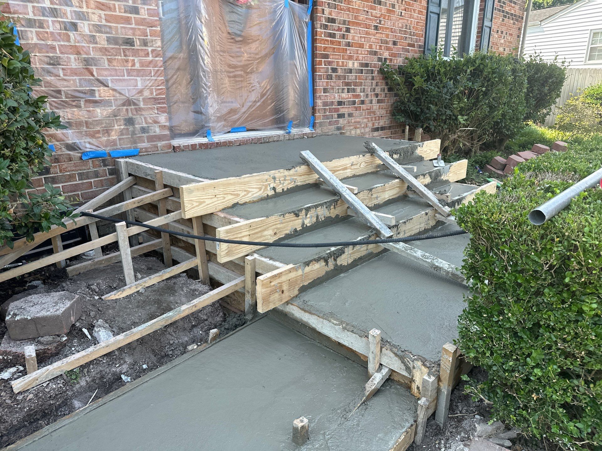 Project in Virginia Beach by Sam The Concrete Man Virginia Beach