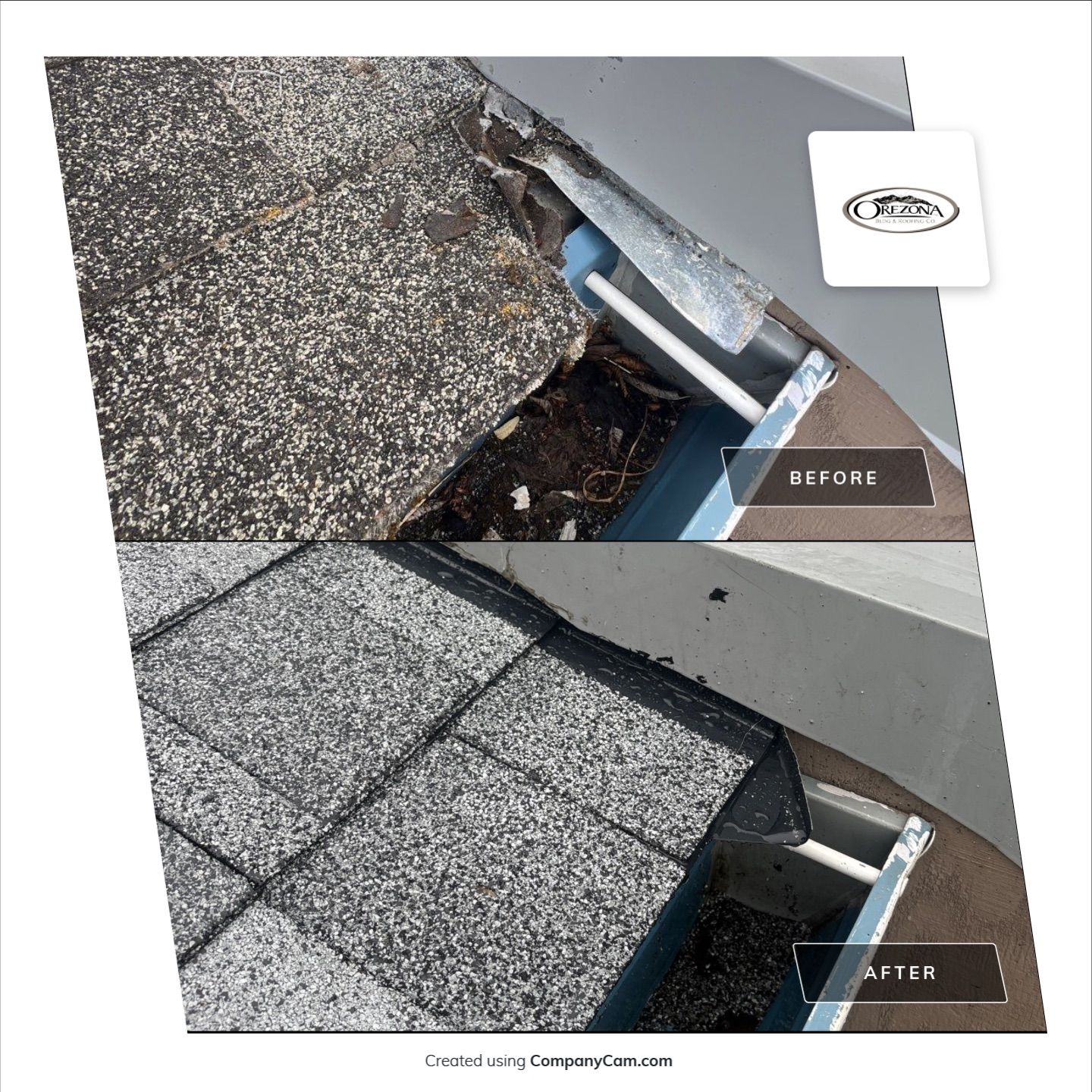 Residential Roofing Installation using IKO Dynasty (Color: Frostone Grey) by Orezona Building & Roofing Company, Inc.