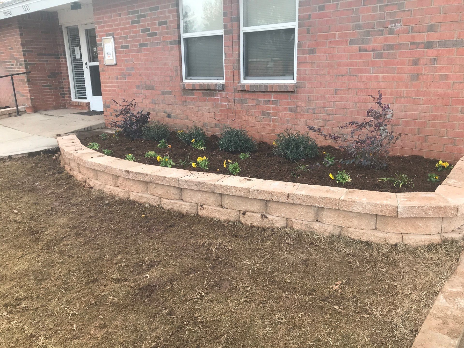 Concrete work, Landscape work, Sod work, and Irrigation work. by Clays Services Inc