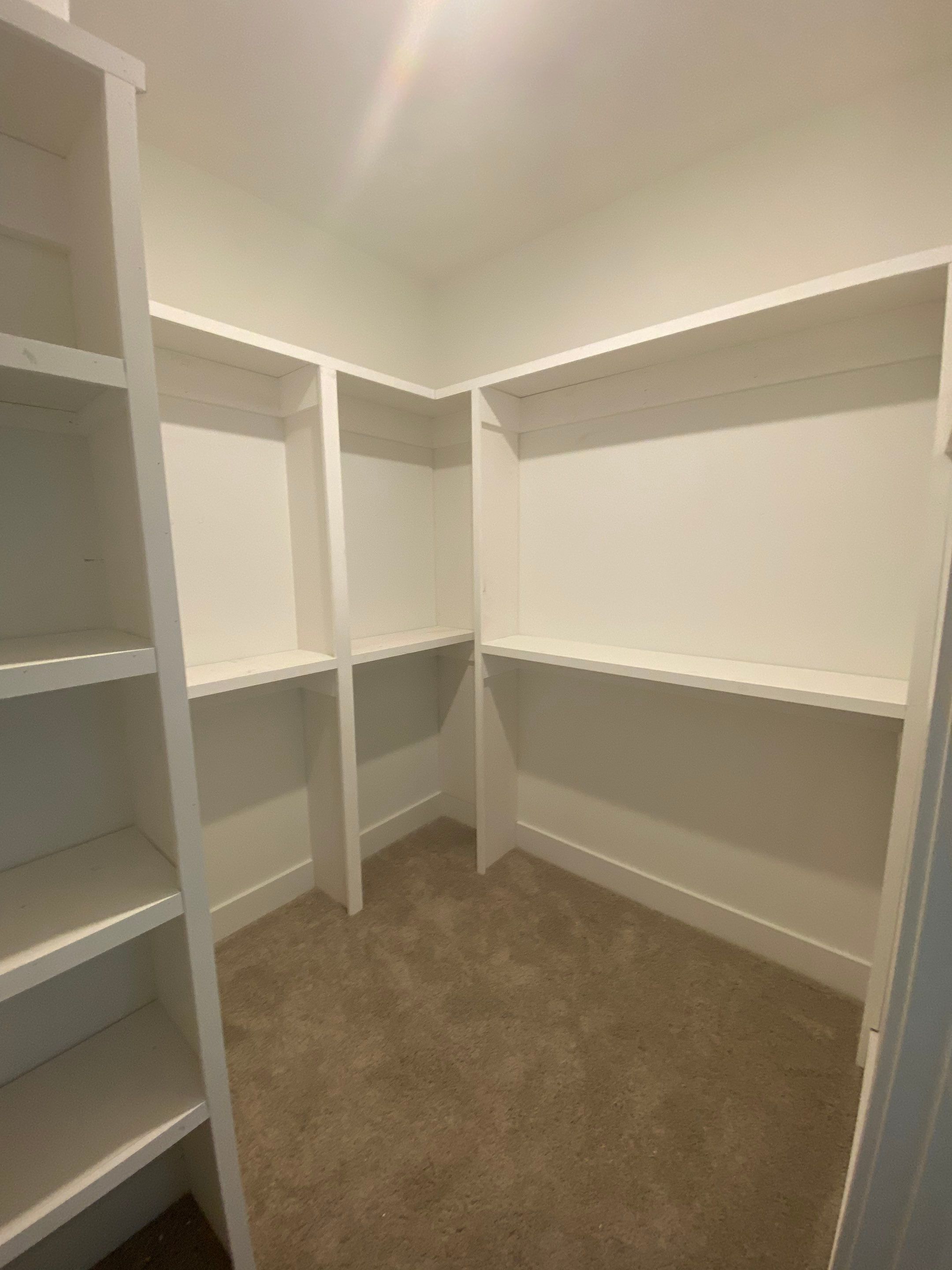 Custom Closet Shelving and Shiplap Finishing in Eatonton by PGP Surface Solutions, LLC