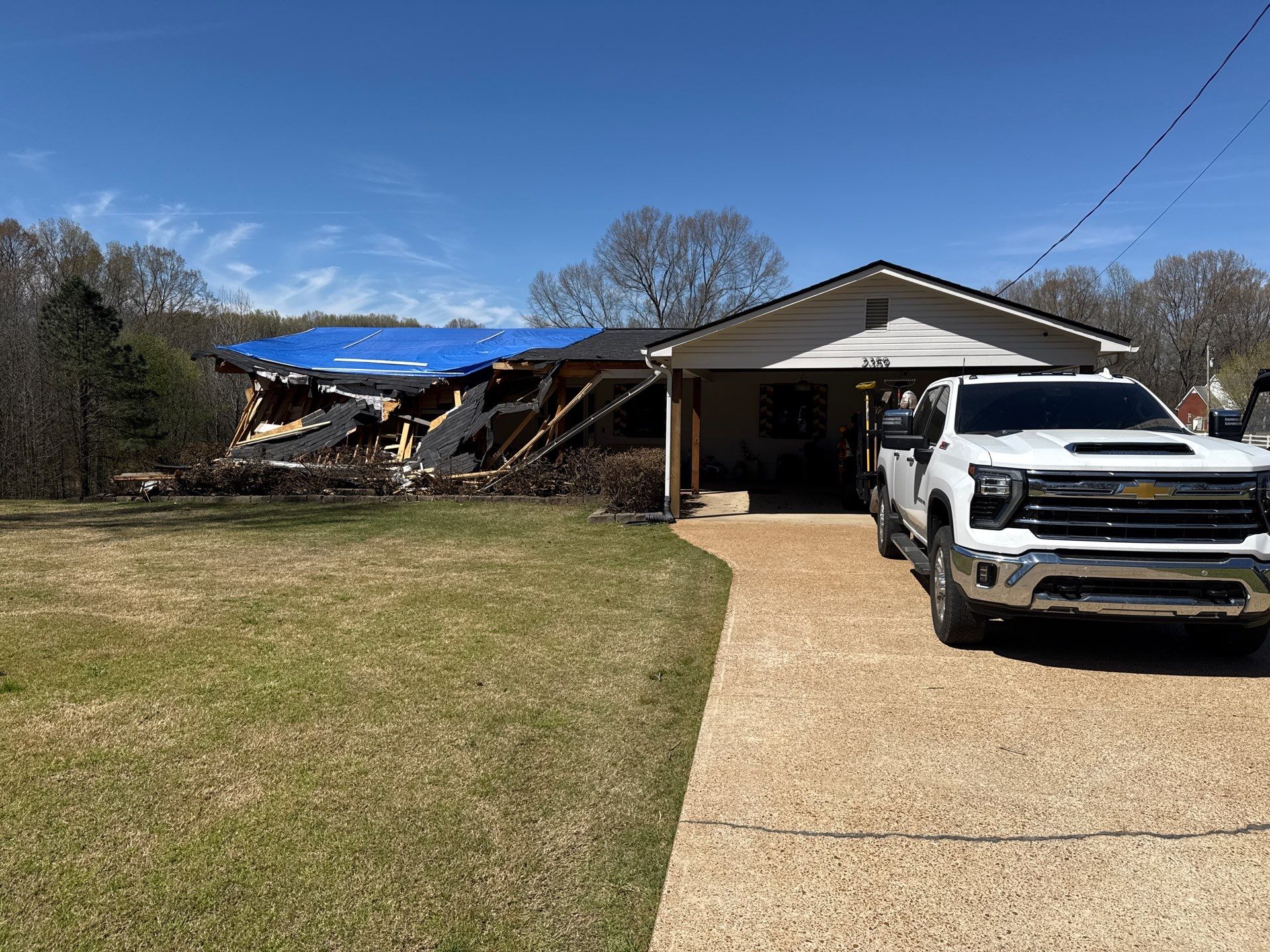 Structural Roof Restoration and Porch Repair in Hernando MS by Revival Roofing Services