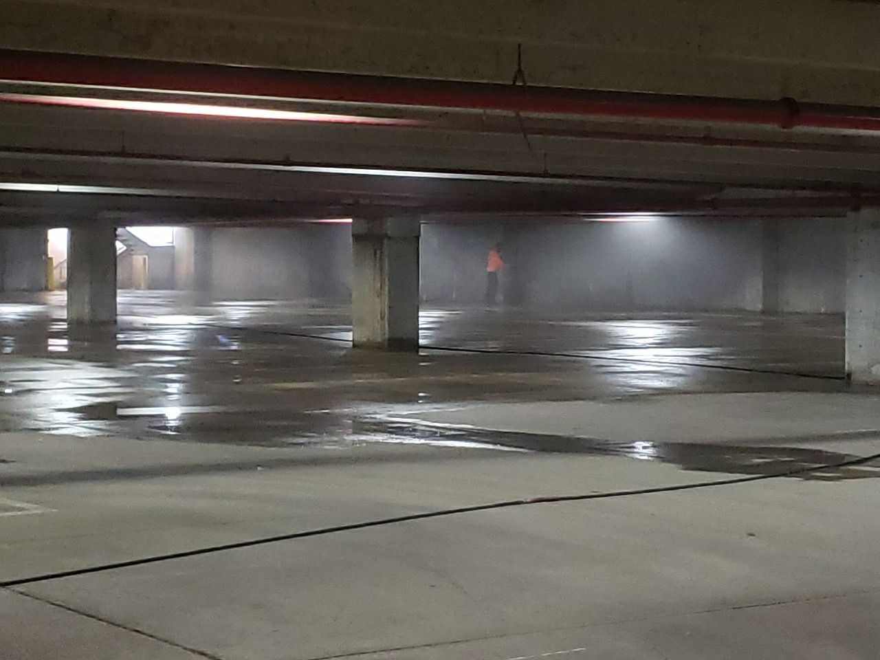 Downers Grove, Parking garage by Northern Power Washing LLC.