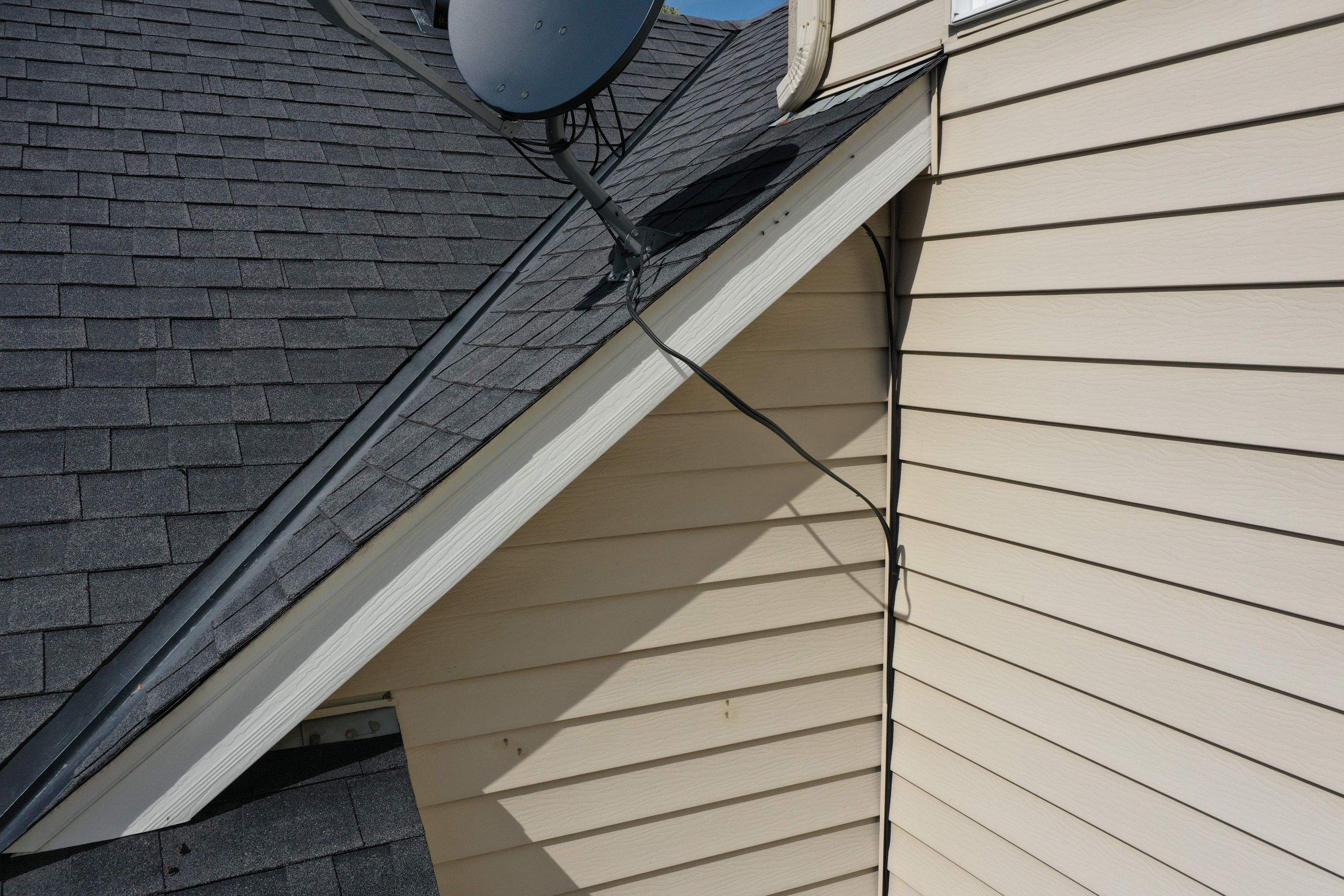 Residential Roofing Installation using Certainteed Landmark Moire Black by MODERN EXTERIOR SYSTEMS