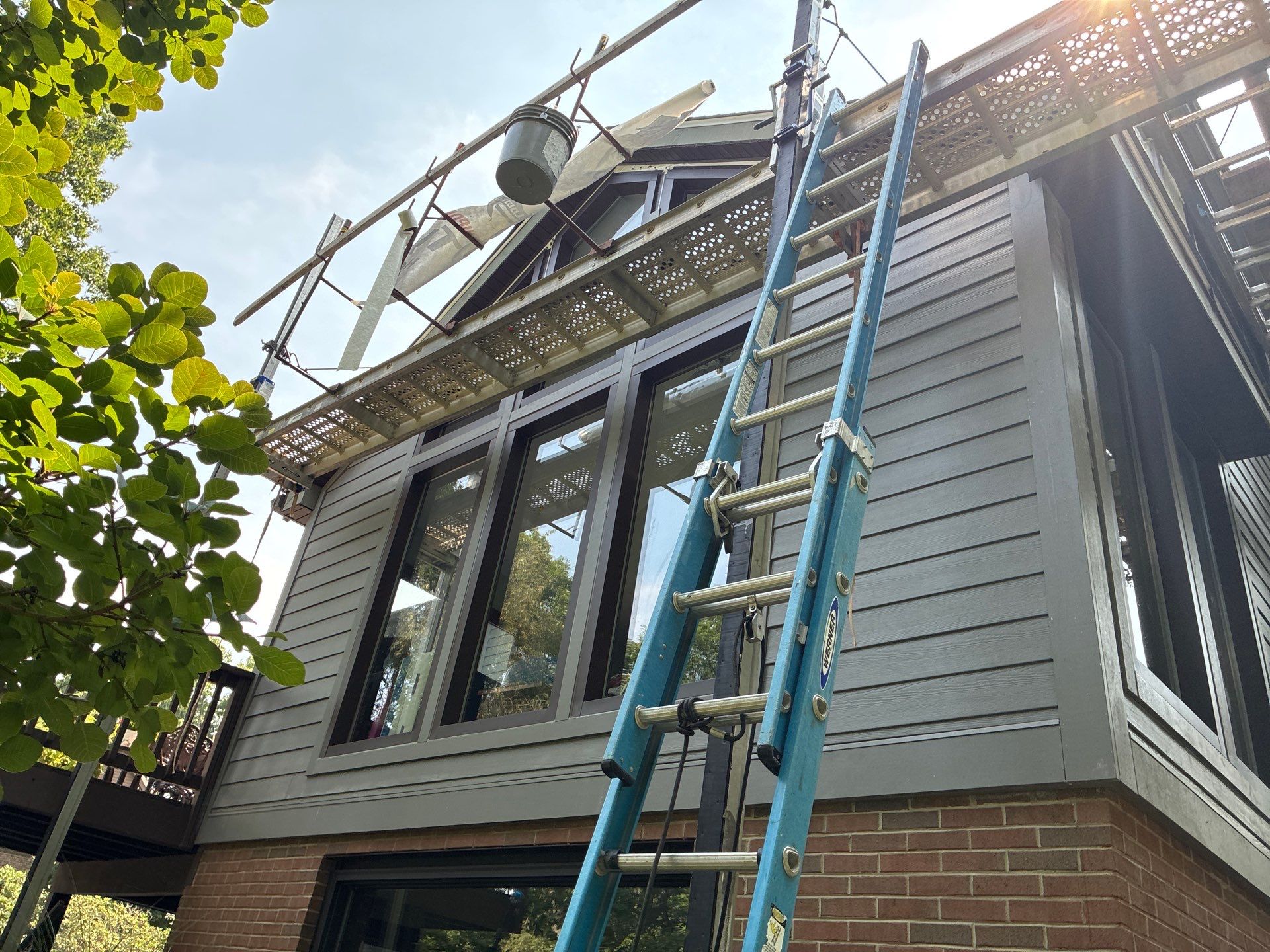 James Hardie Lap & Board and Batten in Aged Pewter at Allison Park by Ideal Siding Pittsburgh