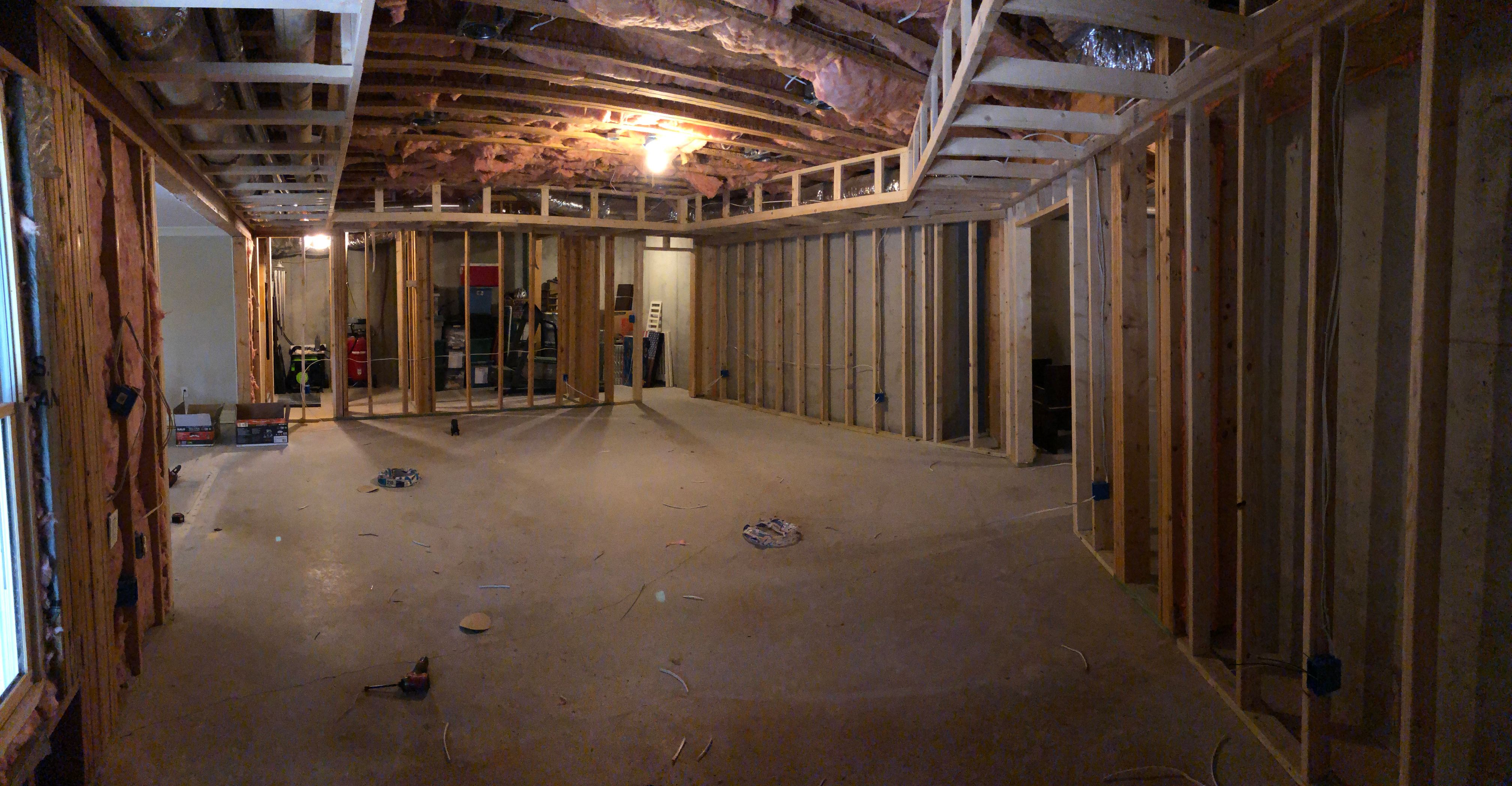 Comprehensive Basement Finishing Featuring Custom Tray Ceilings in Canton by Swift Home Renovations
