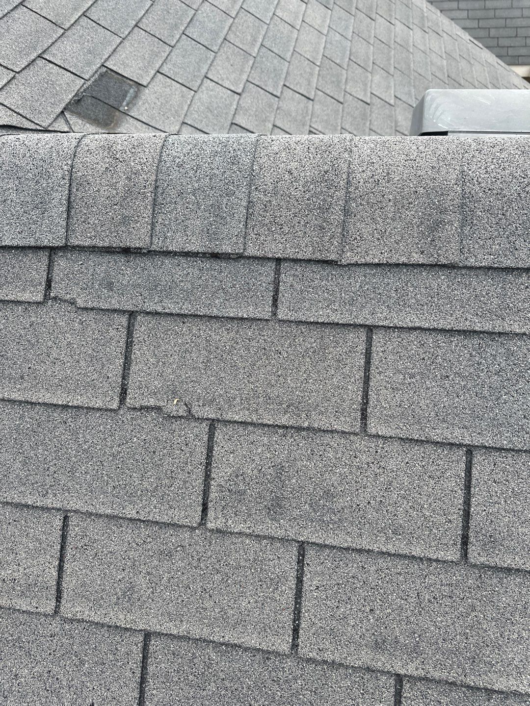 Hail Damage using Owen's Corning Duration (Lifetime) Shingles by Roof Repair Company