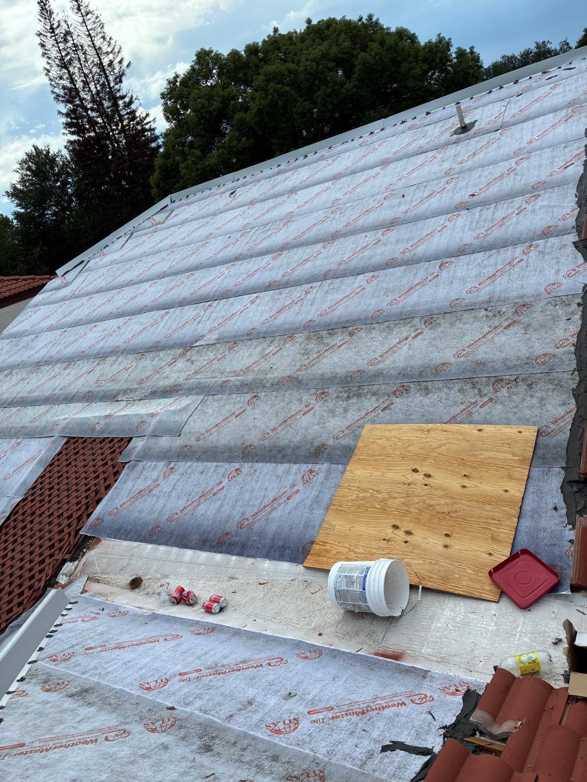 Residential Tile Roof Replacement and Gutter Installation in Winter Park by Pinnacle Roofing Group