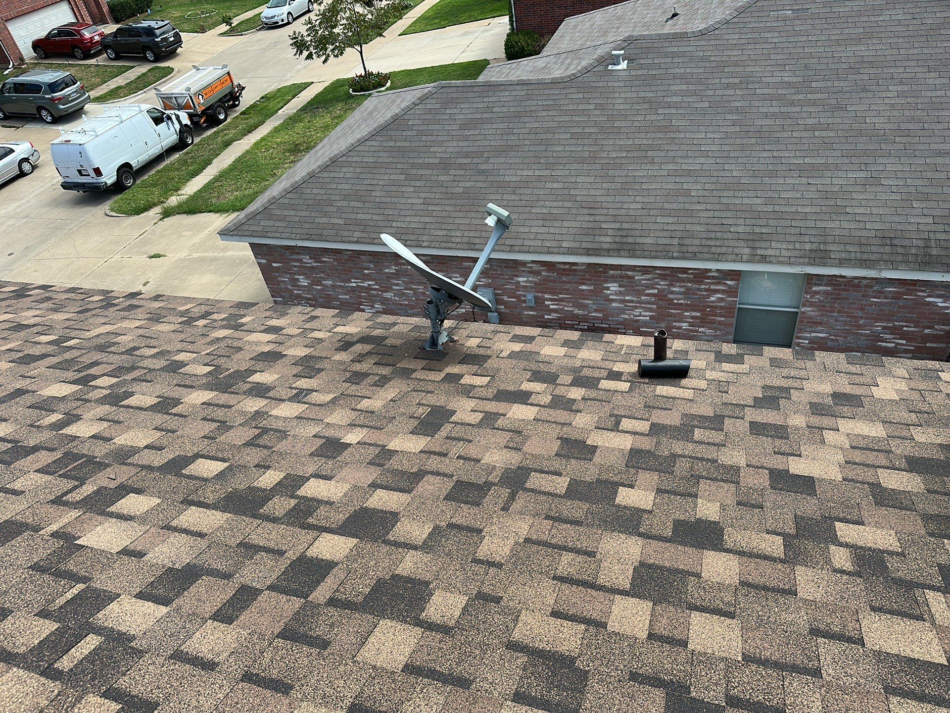 Full Roof Replacement, Chimney Rebuild and Interior Damage Replacement by First United Roofing & Construction