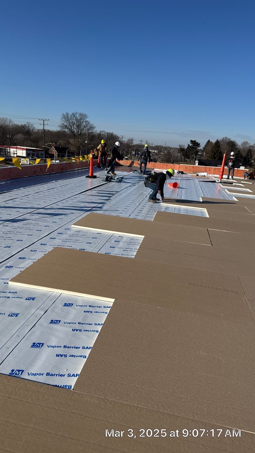 Project in North Olmsted by Commercial Roofing and Coating Systems