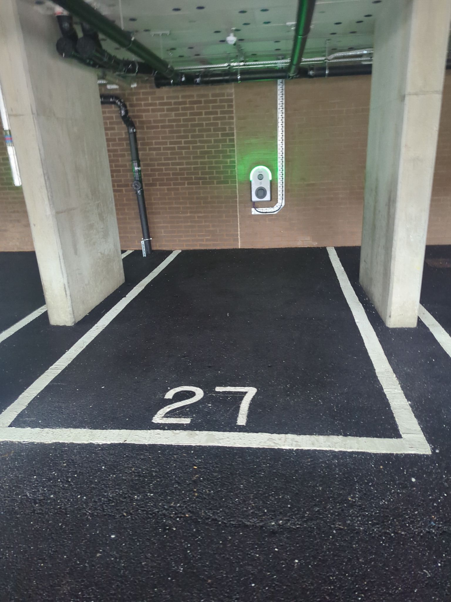 Car park cleaning using Honda 15lpm Low Pressure Washing Machine by Ges Exterior Cleaning ltd