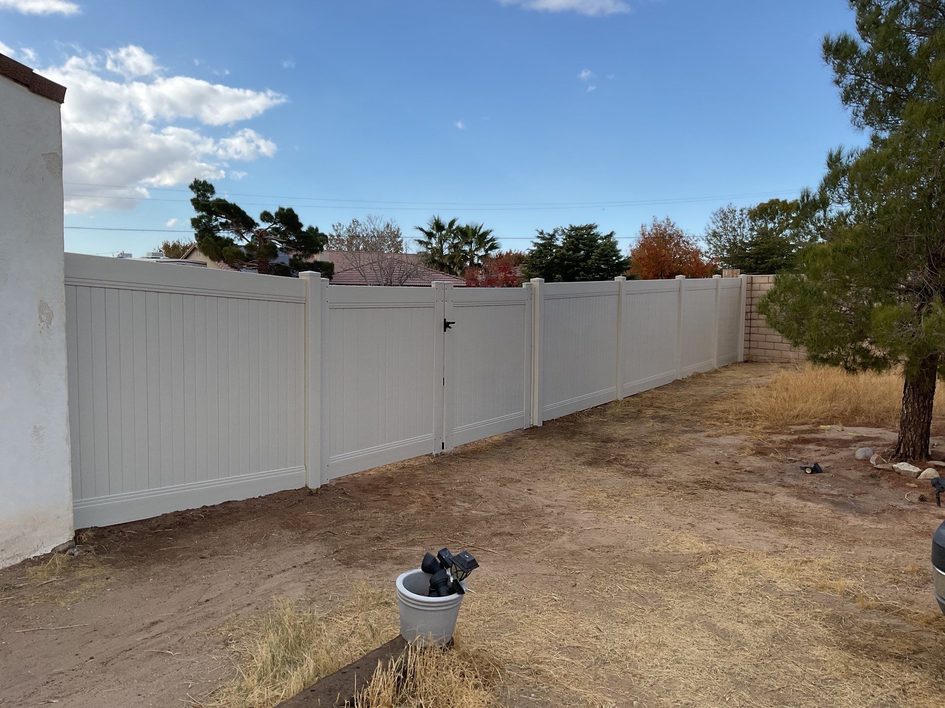 Fence Installation using Vinyl by Fence Guys Inc. 