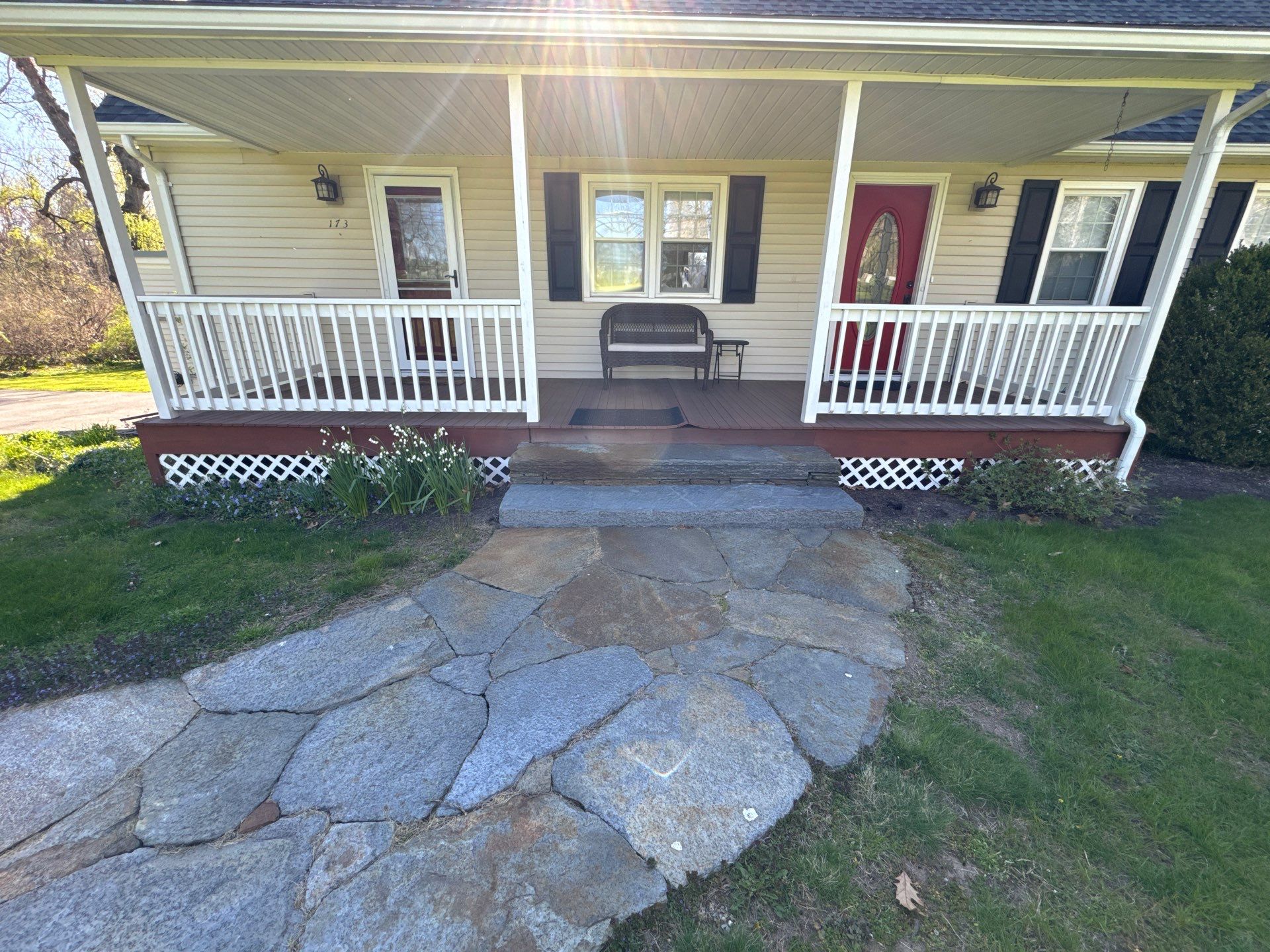 Front Porch Upgrades using TimberTech Advanced PVC Porch Collection by Chagnon Building & Remodeling LLC