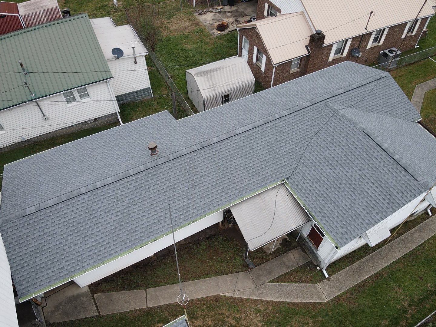 Residential Roofing Installation using GAF Timberline HDZ Oyster Grey by Rainstoppers Roofing