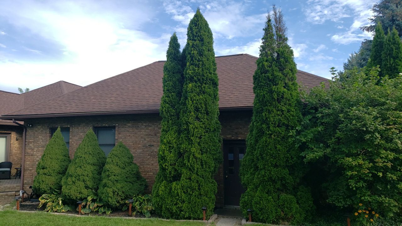 Atlas Pinnacle Pristine Scotchgard: Sienna Drip Edge: Musket Brown by Eagle Eye Roofing