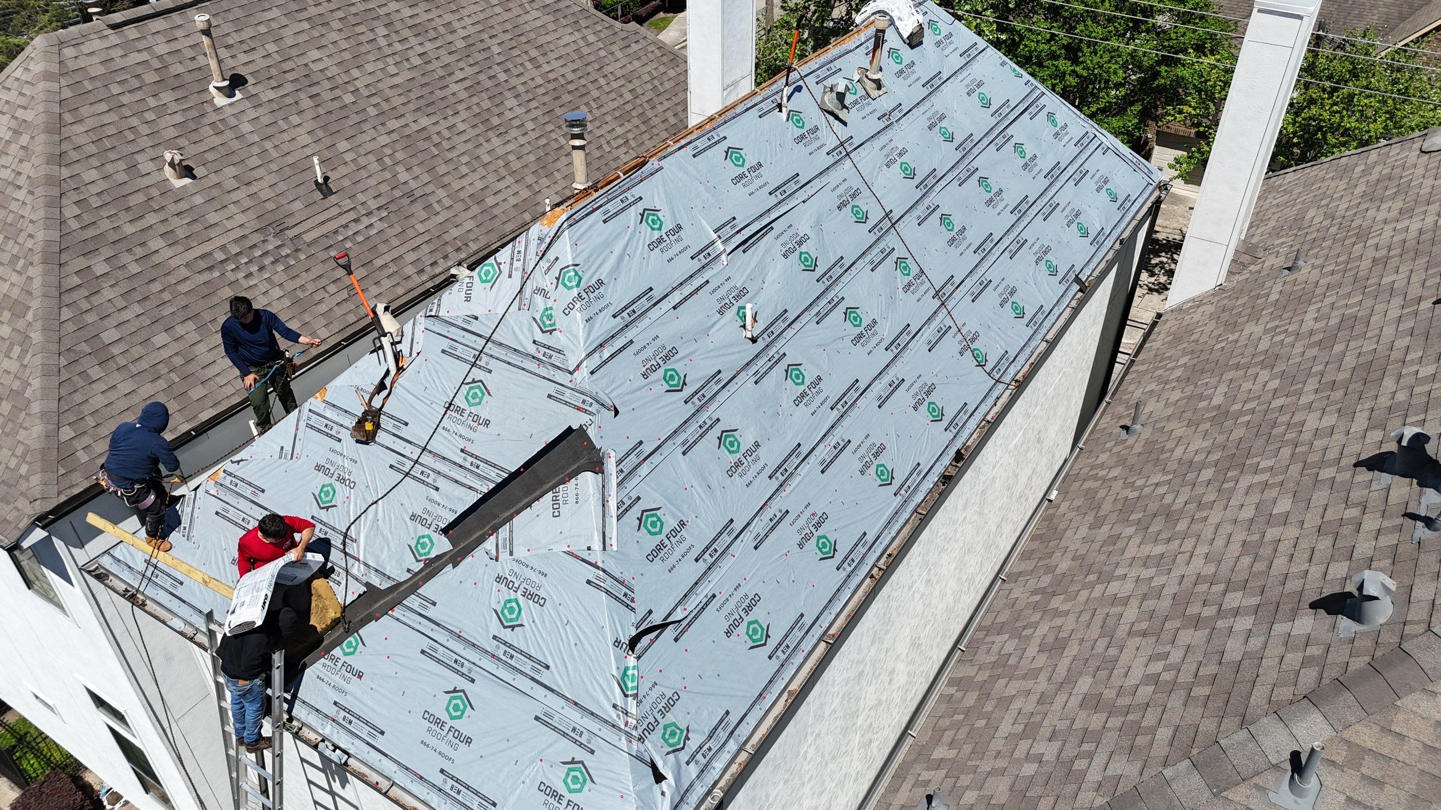 Roof Replacement using IKO Nordic in the Heights! by Core Four Roofing
