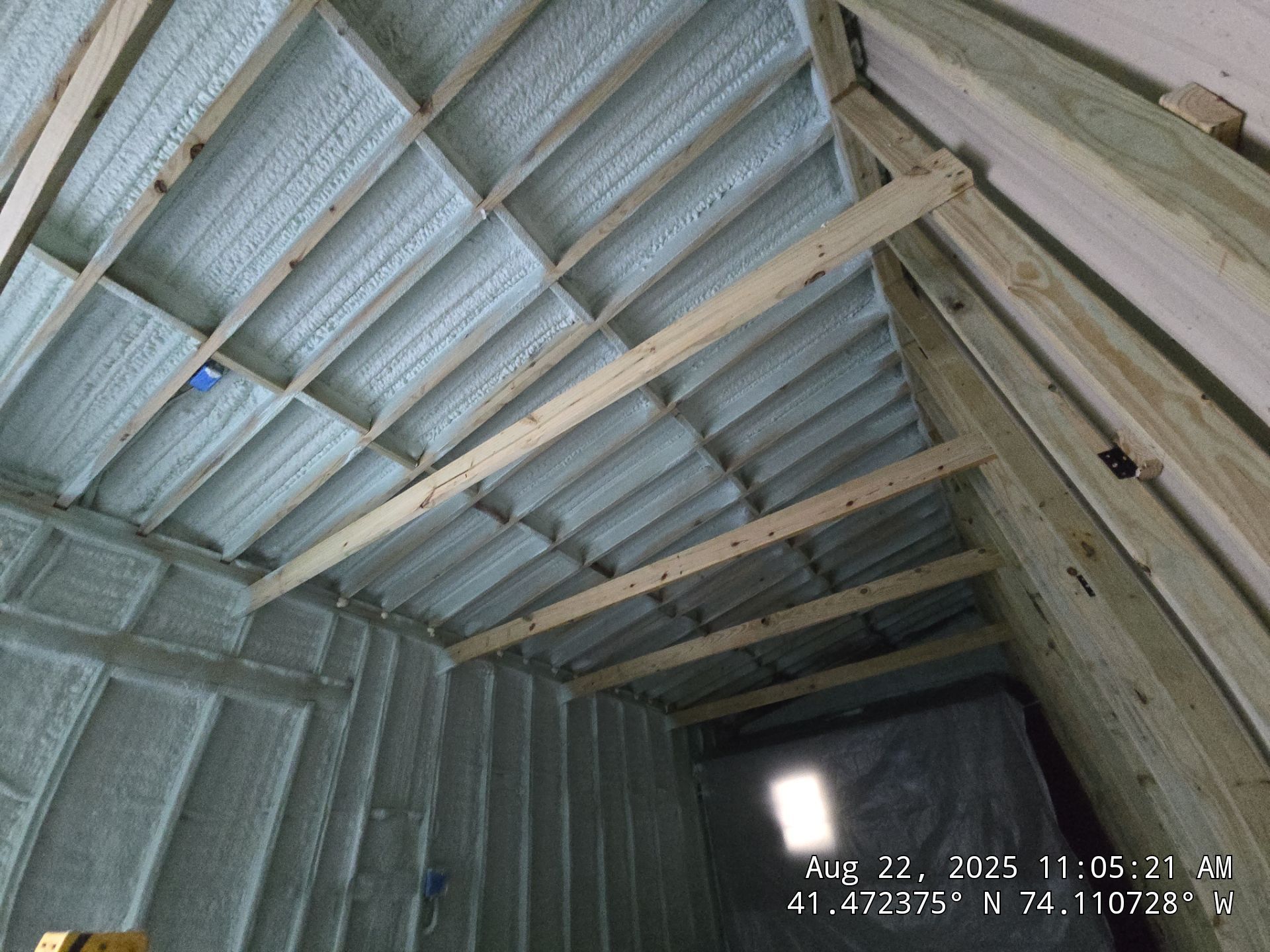 Exterior Walls using Closed Cell Spray Foam by NYS Foam & Energy