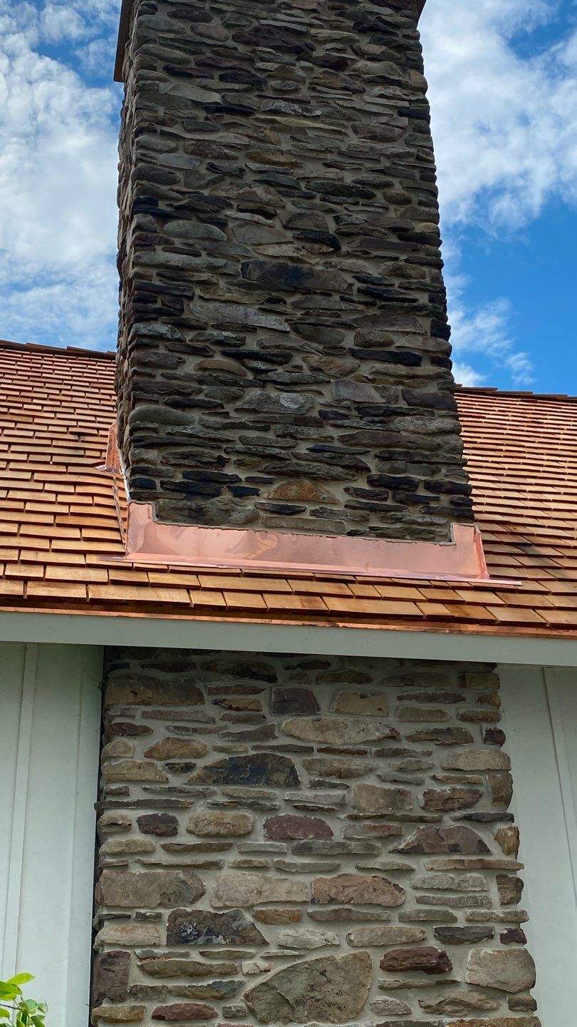 Cedar Shake Roof Replacement with Half Round Gutter Installation by Custom Installations