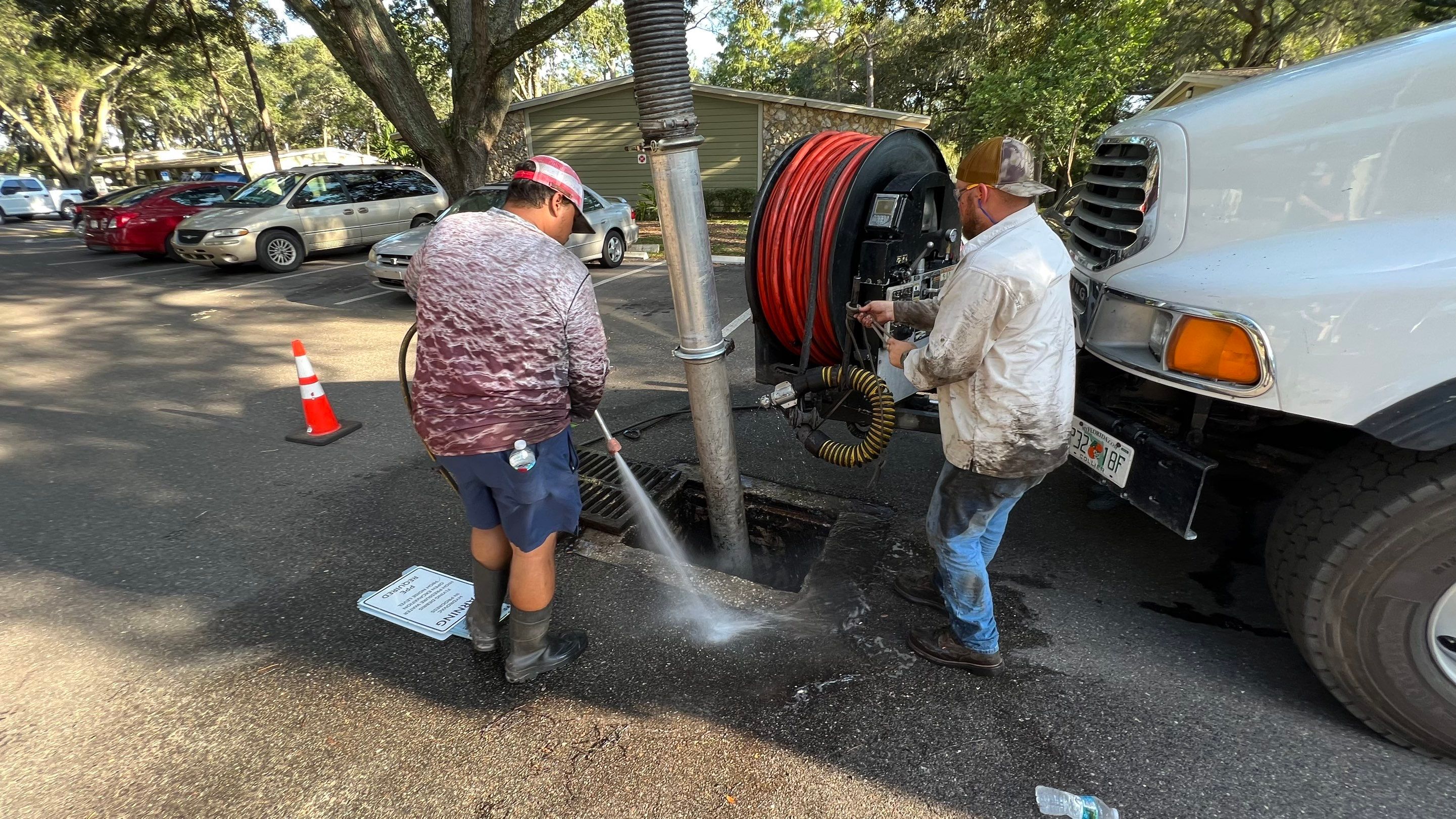 Apartment Complex Storm Water System Cleaning and Maintenance by APS Power & Water