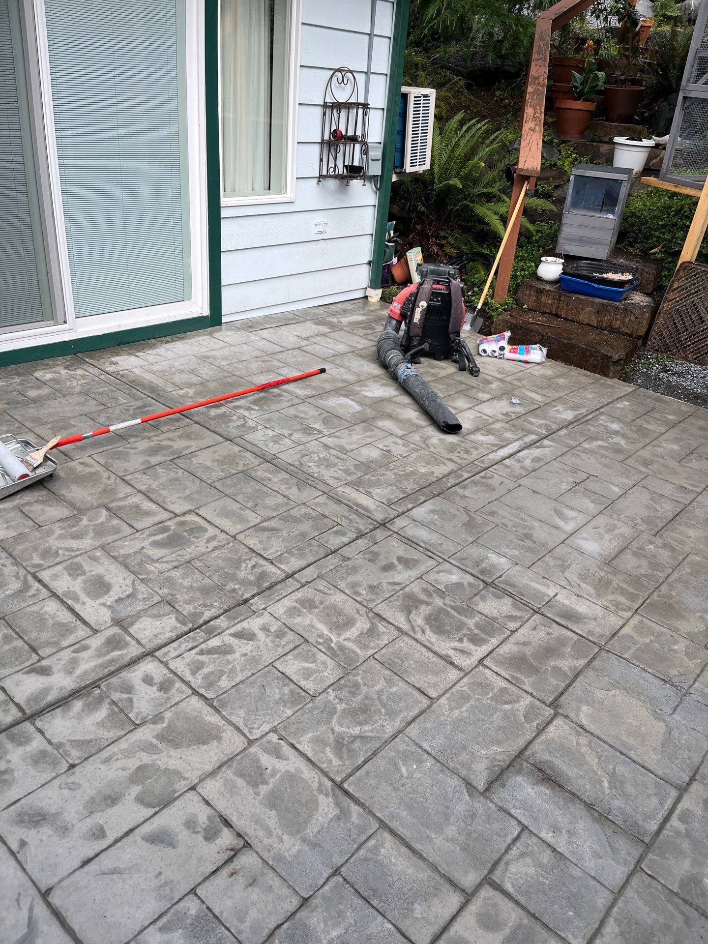 Stamped Concrete Patio and Driveway | Edmonds  by Jireh Asphalt & Concrete Inc 