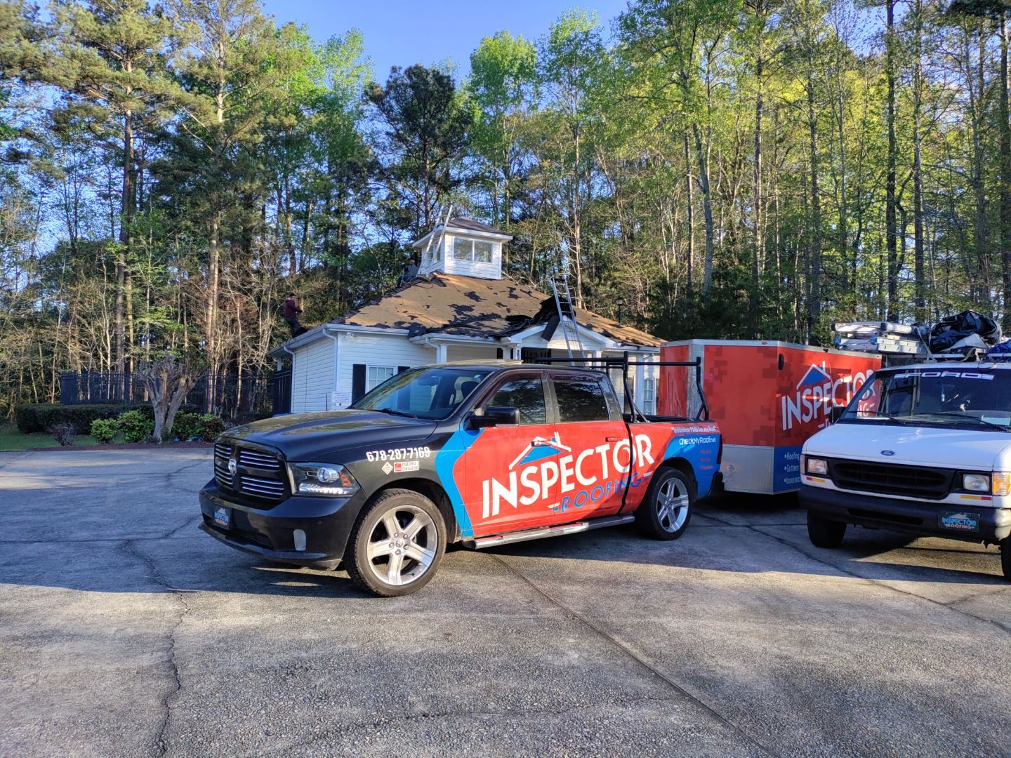 Pool House Roof Replacement using Owens Corning Onyx Black by Inspector Roofing and Restoration