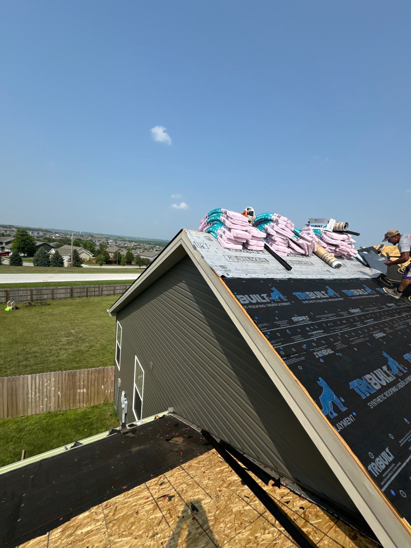 Roof Replacement with Open Metal Valleys in Bennington, NE by Crows Roofing LLC