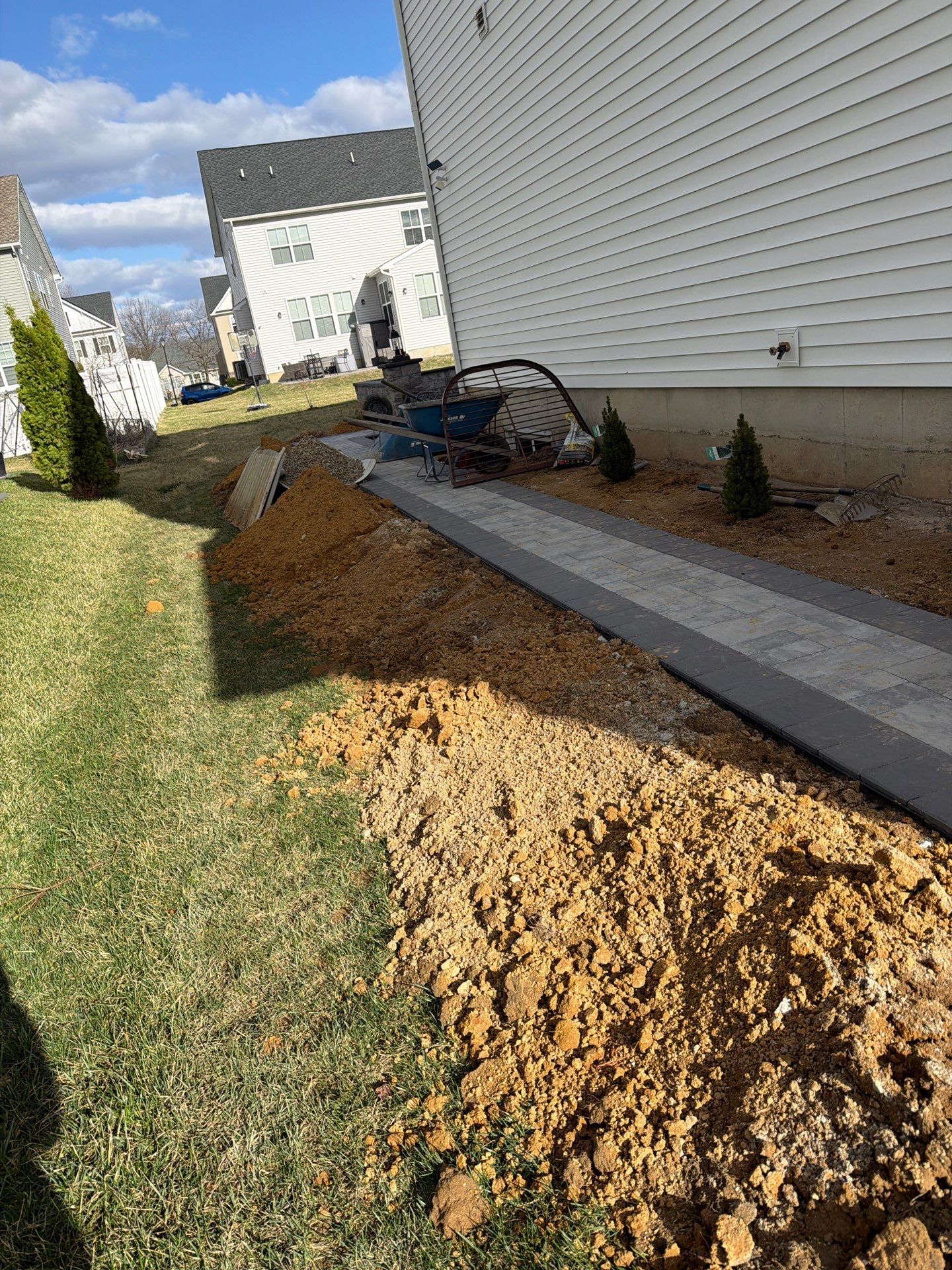 Custom Belgard Paver Patio Design & Installation in Delaware by Studio G Indoor Spaces & Outdoor Living