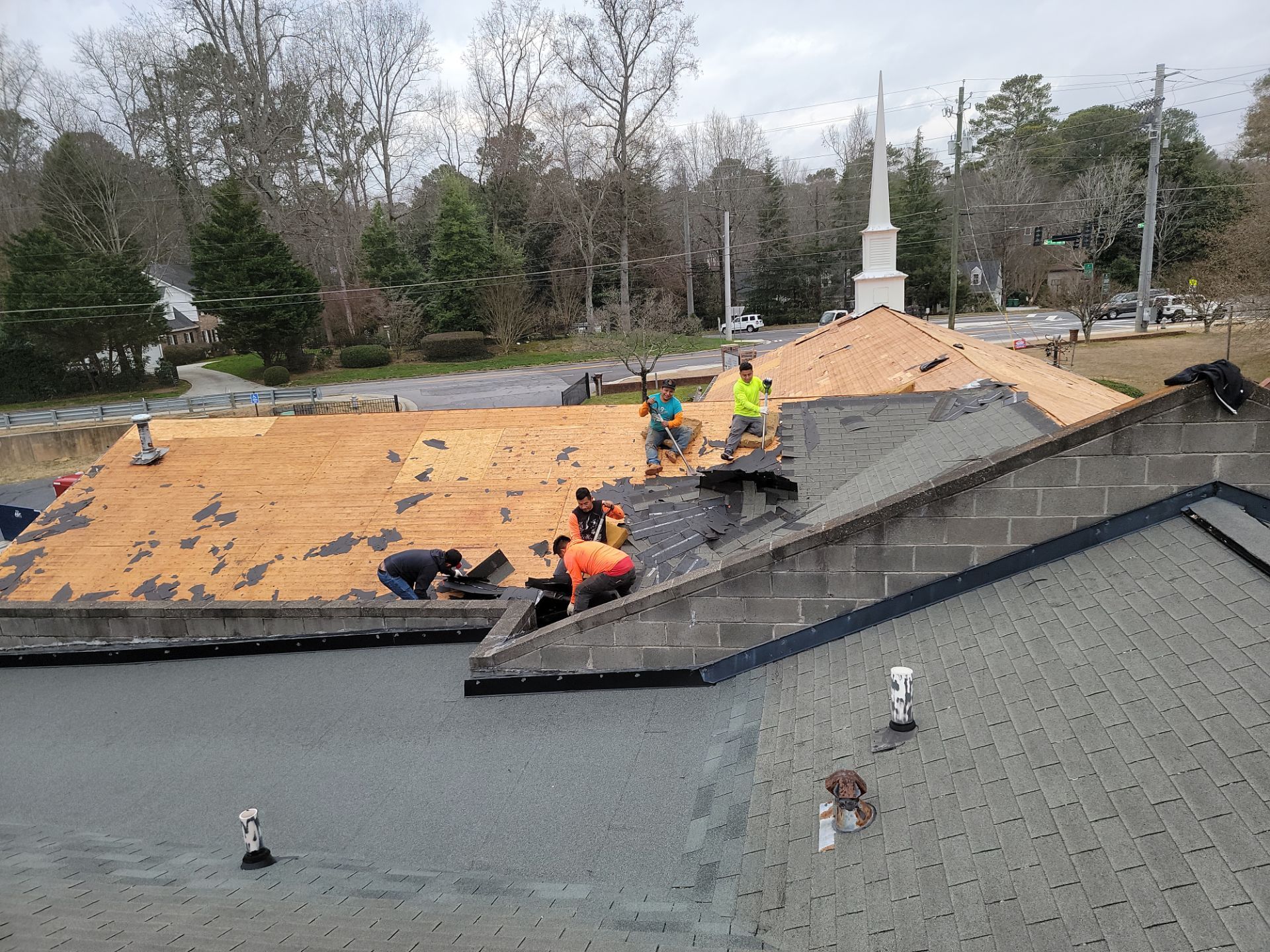 Church Roof Replacement using Owens Corning by Inspector Roofing and Restoration