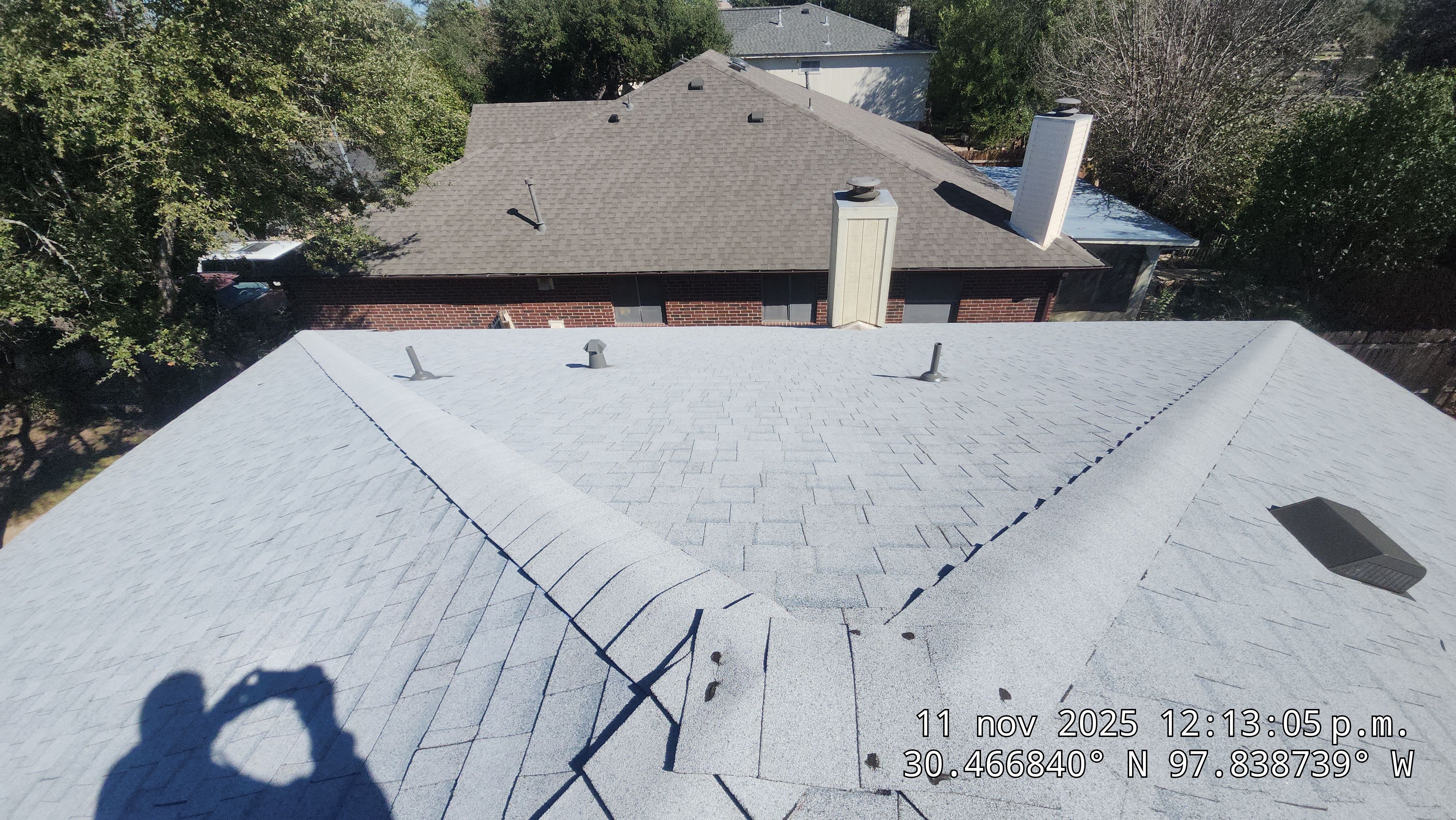 Asphalt Shingle Roof Replacement and Hail Damage Repair in Cedar Park by Caliber Restoration LLC
